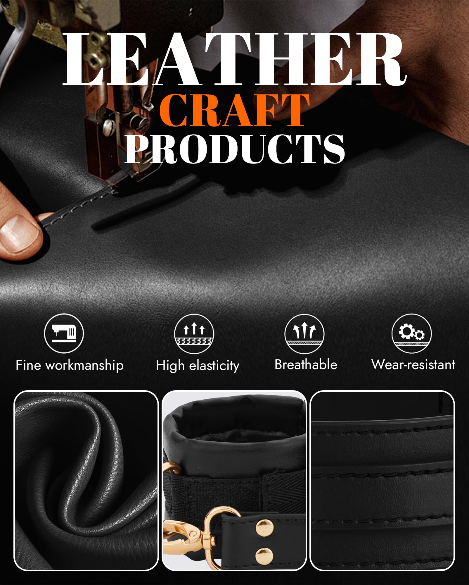 UTIMI Sex Bondage BDSM Kit Restraints Adult SM 6PCS Sets with Adjustable Handcuffs Ankle Cuff Thigh Cuffs Waist Strap Blindfold Cross Strap Sex Toys for Men Women and Couples,: Black