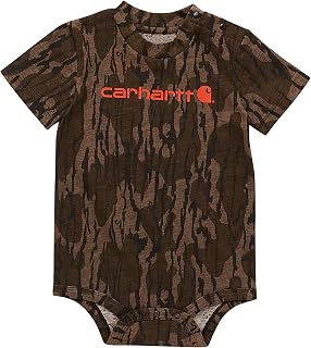 Carhartt Baby Boys Short-sleeve Bodysuit And Toddler T-Shirt Set, Mossy Oak Bottomland, 12 Months US