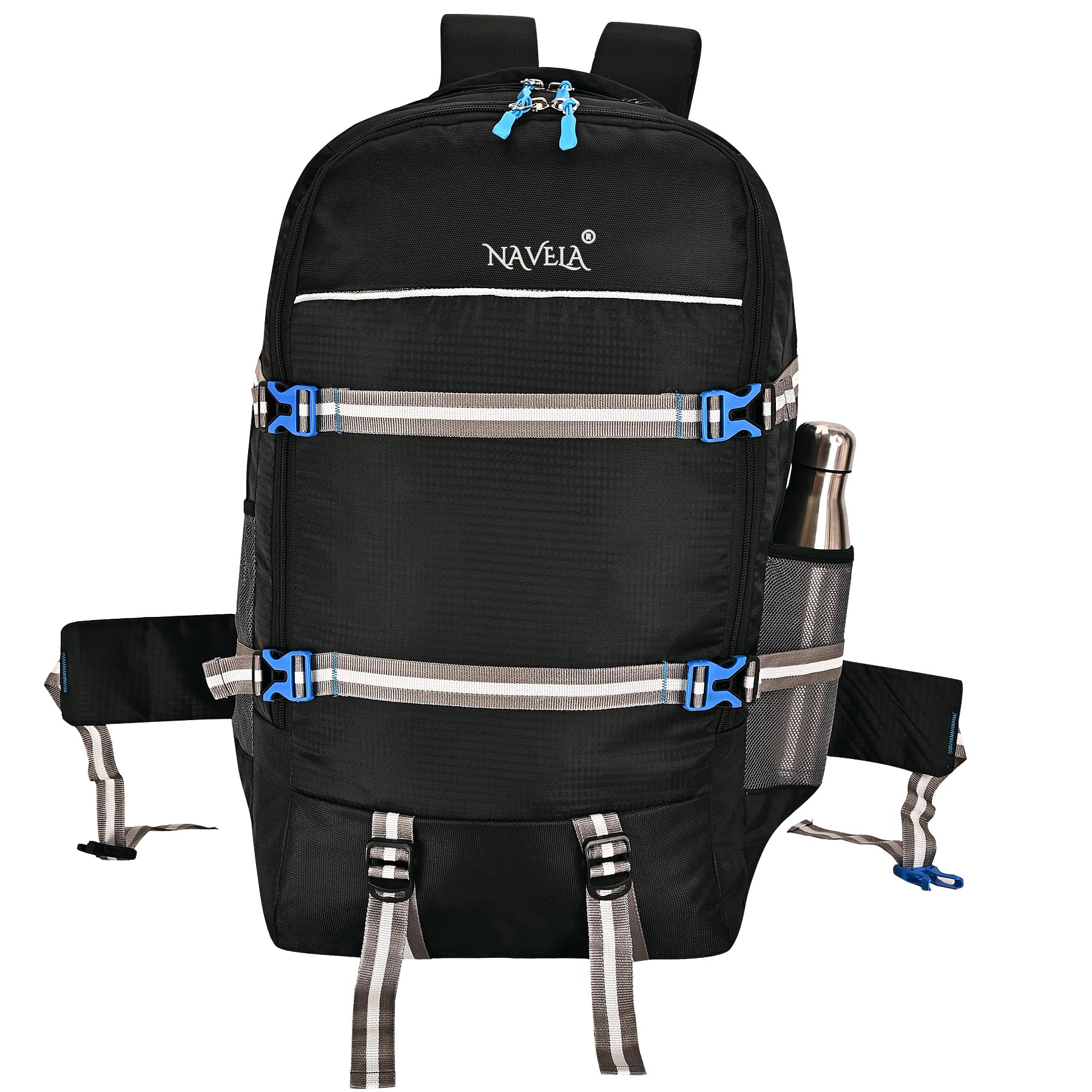 Large 45 L Backpack Unisex Hiking, trekking, sports, travel backpack rucksack Rucksack (Black)