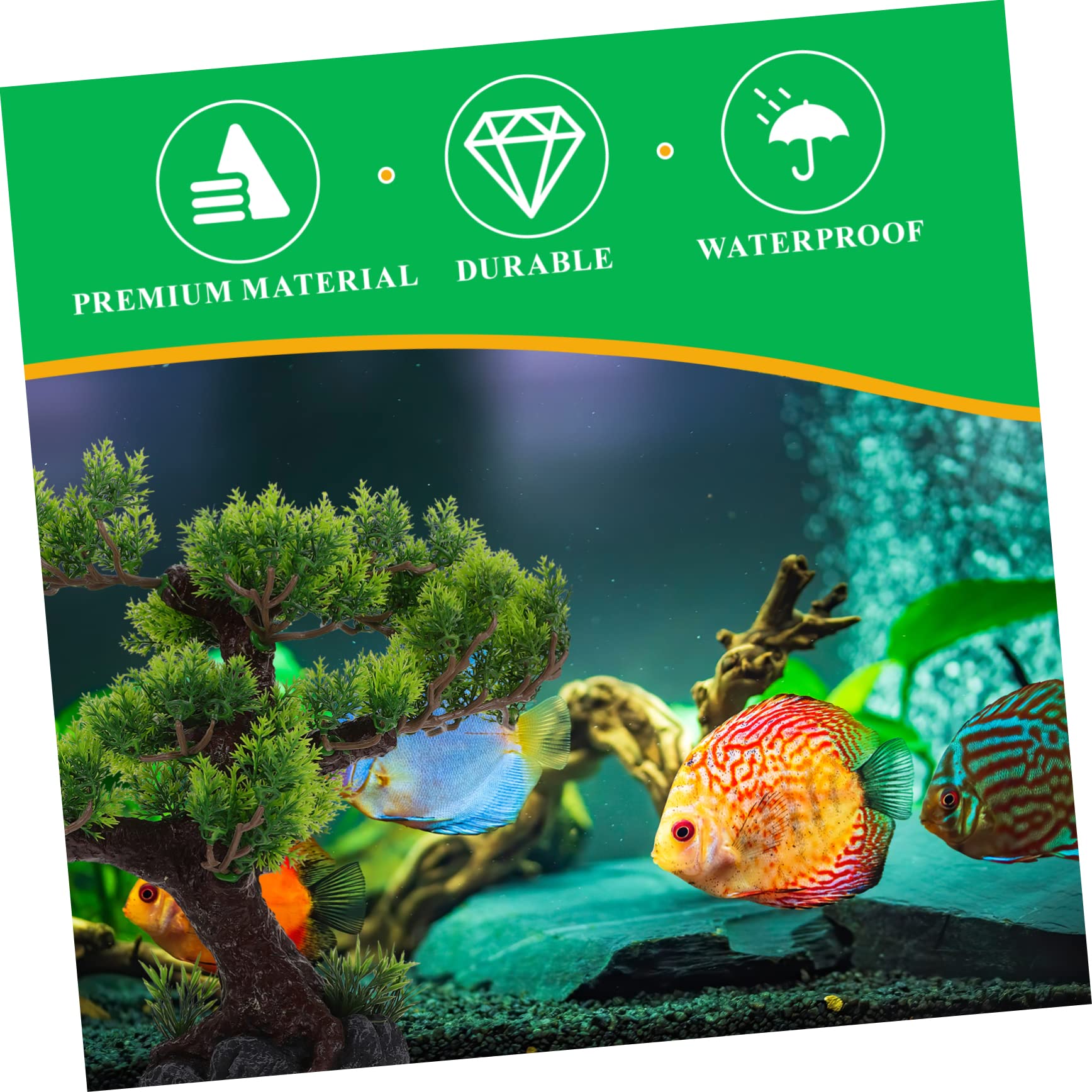 Housoutil Árbol De Acuario De Resina Artificial Decoración De Paisaje para Peceras Adorno De Jardinería Acuática Accesorios para Acuarios Succión para Fijación Segura