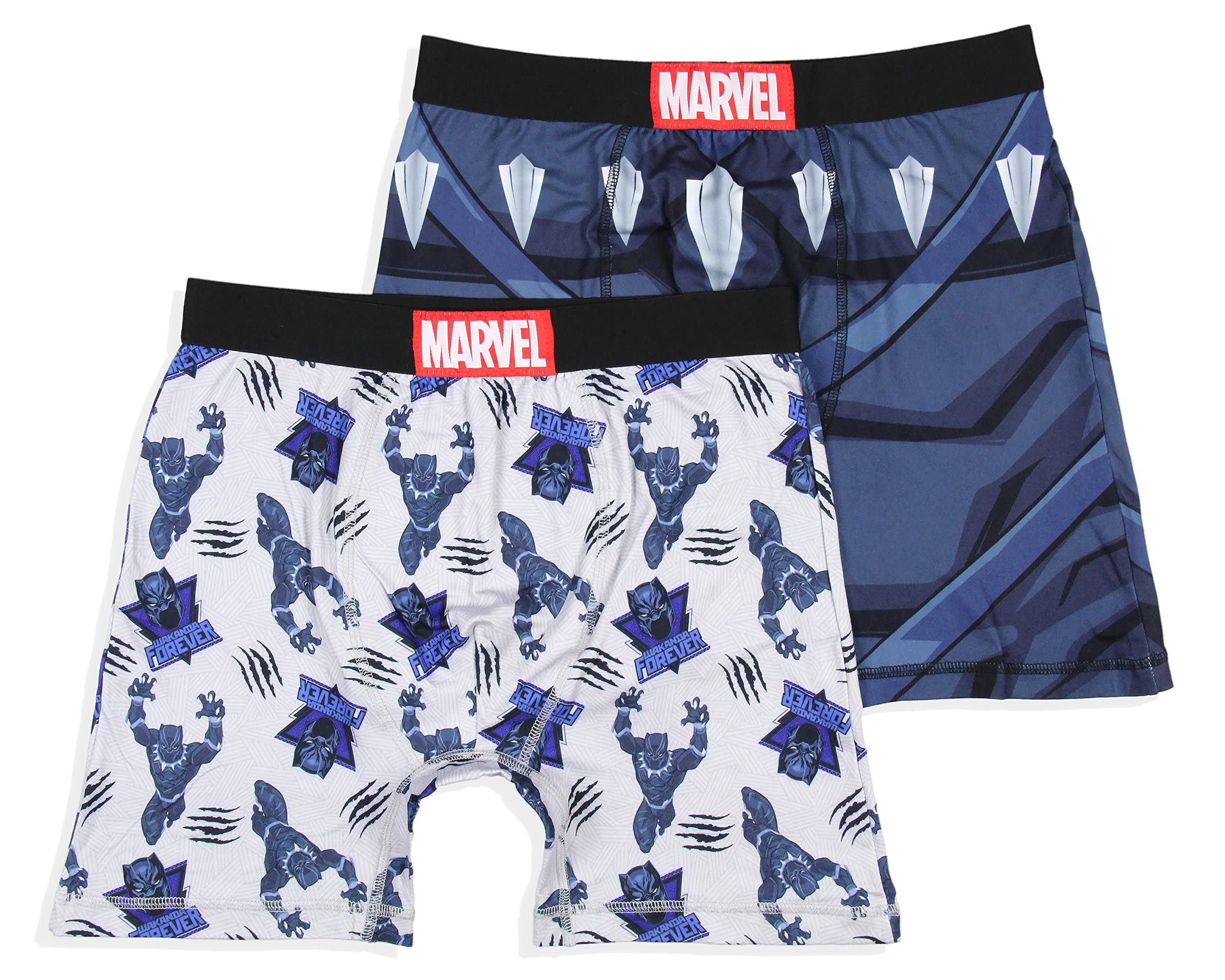Intimo Men's Black Marvel ' 2 Pack Panther Costume Boxers Underwear Boxer Briefs (Xx-Large)