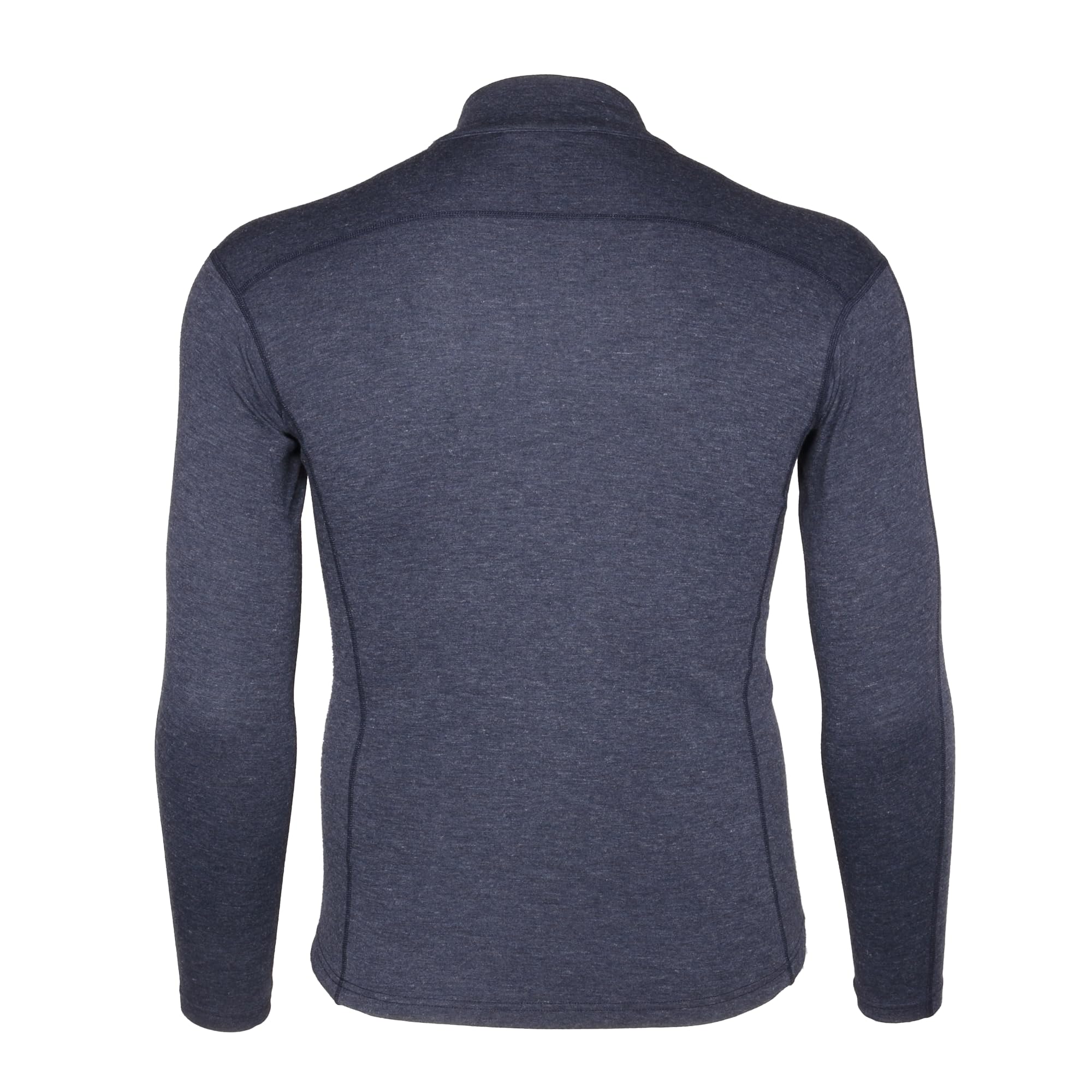 Carhartt Herren Base Force Schweres Polyester-Wolle, Viertelreißverschluss Baselayer-Shirt, Marineblau meliert, 4X-Groß – Ansicht 2