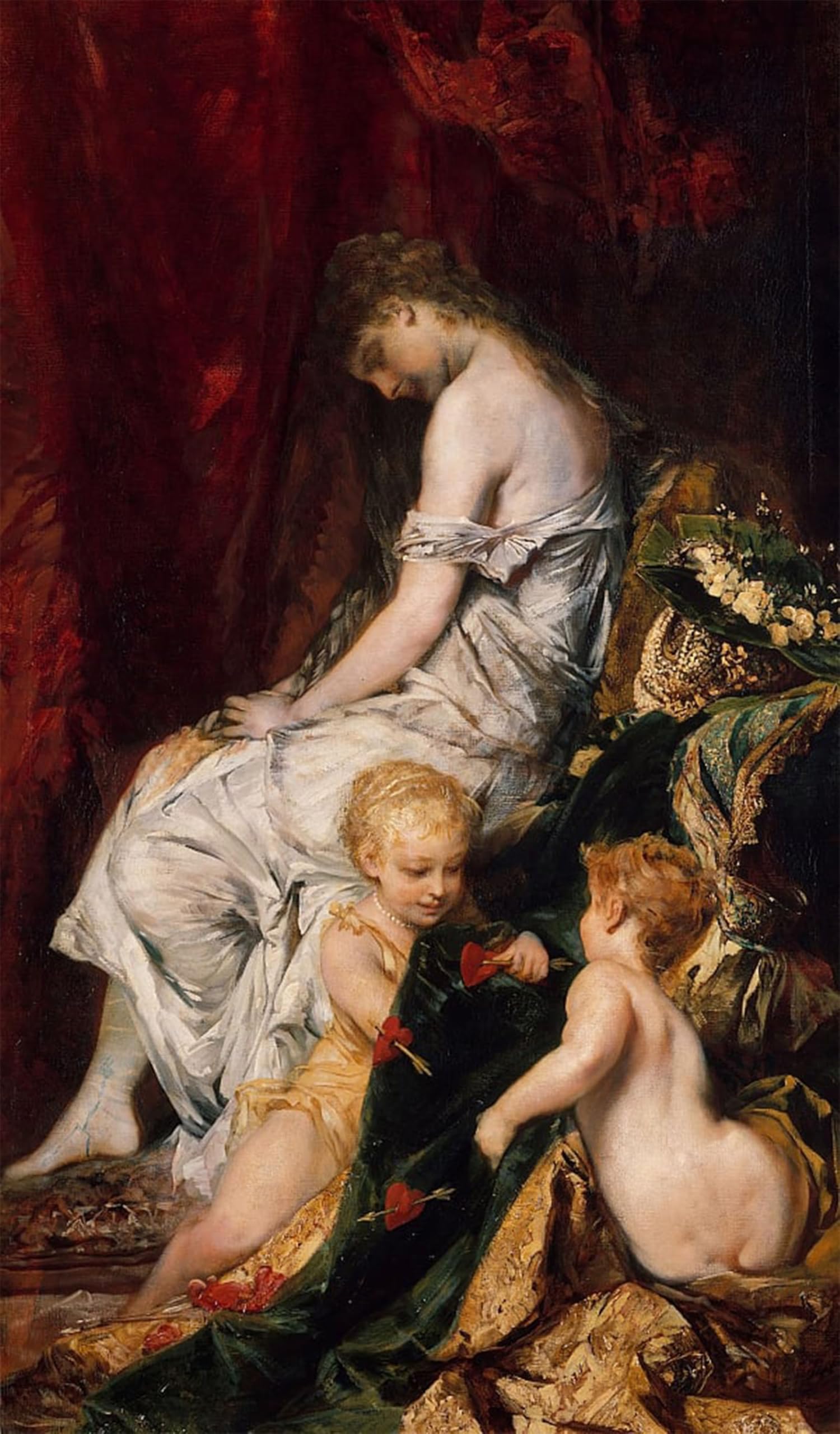 Elimina la monotonía de tus paredes con el lienzo de Hans Makart de 60x90cm para oficina 5