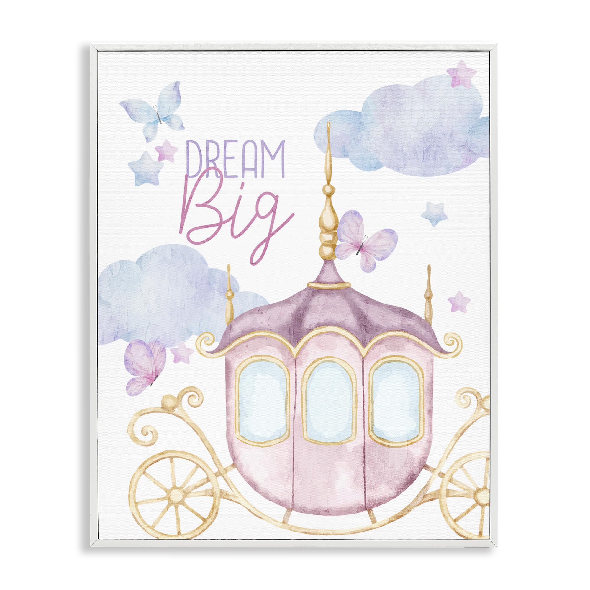 Dream Big Fantasy Carriage solution mur vide petit cadre Stupell