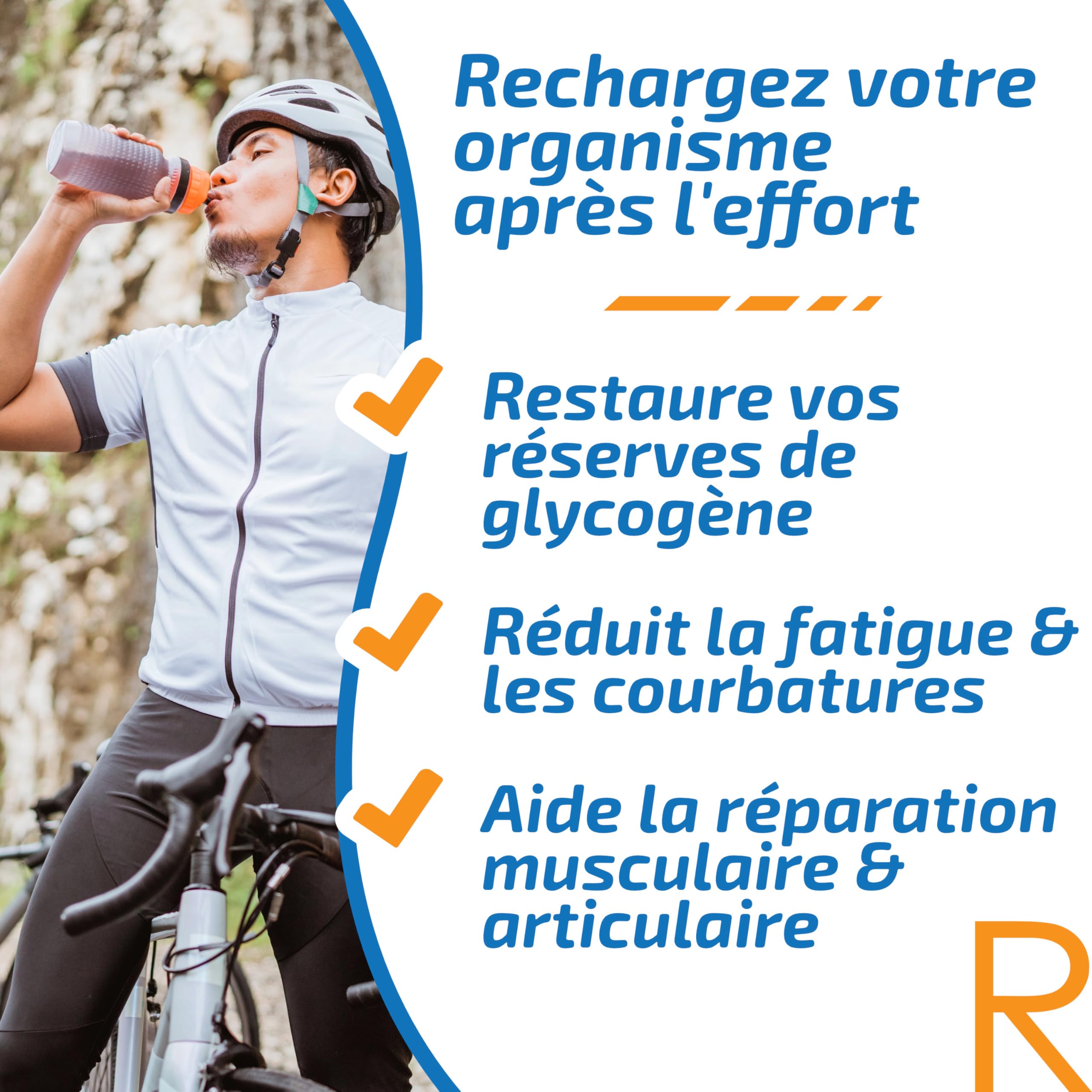 Hydrascore - Boisson de Récupération Fruits Exotiques 1200 g - Boisson Hyperprotéinée Après l’Effort – Récupération Muscles, Articulation Courbatures - Protéines & BCAA - Running, Trail, Vélo - H1047
