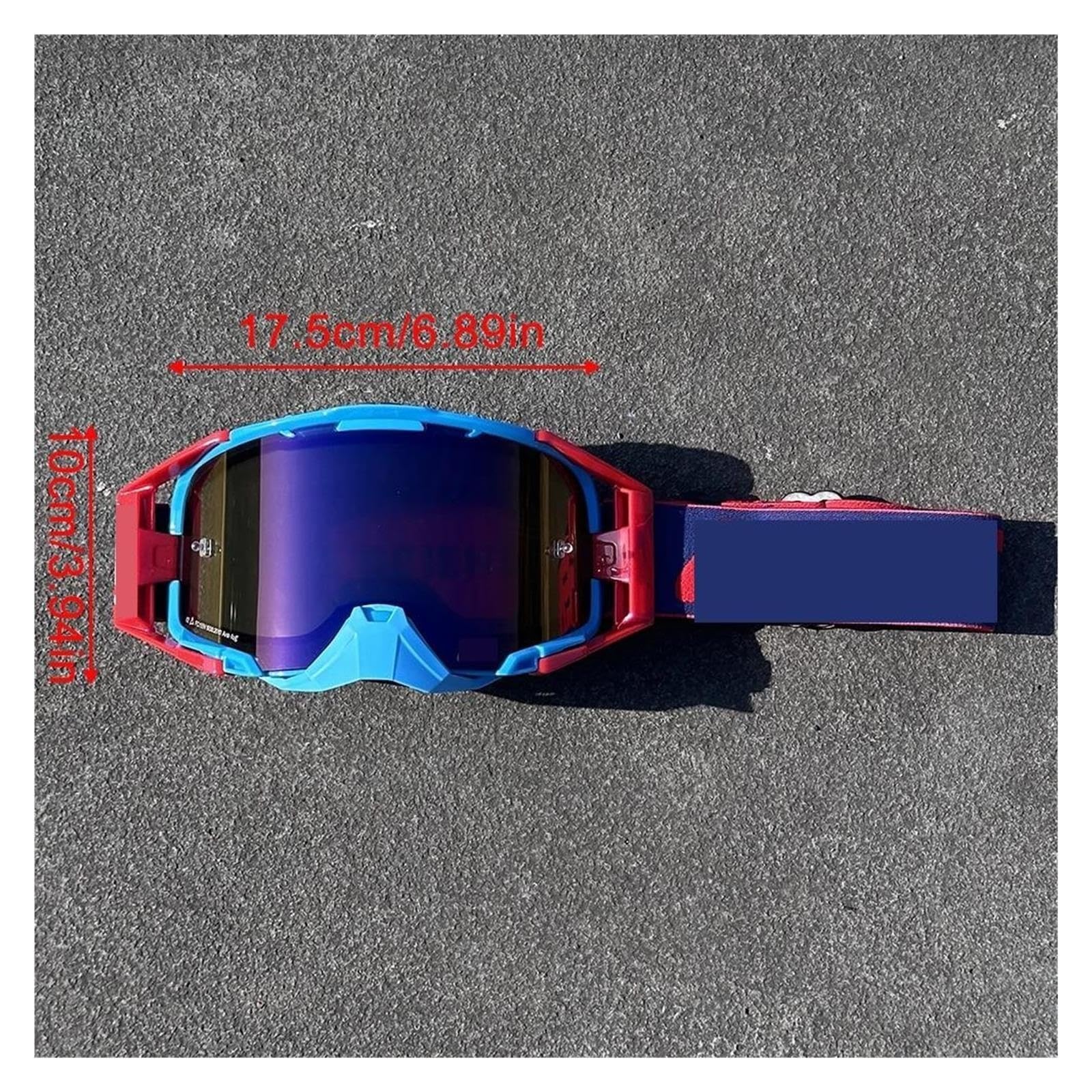 Occhiali da casco Occhiali Motocross 6.5 Doppio Strato Antiappannamento