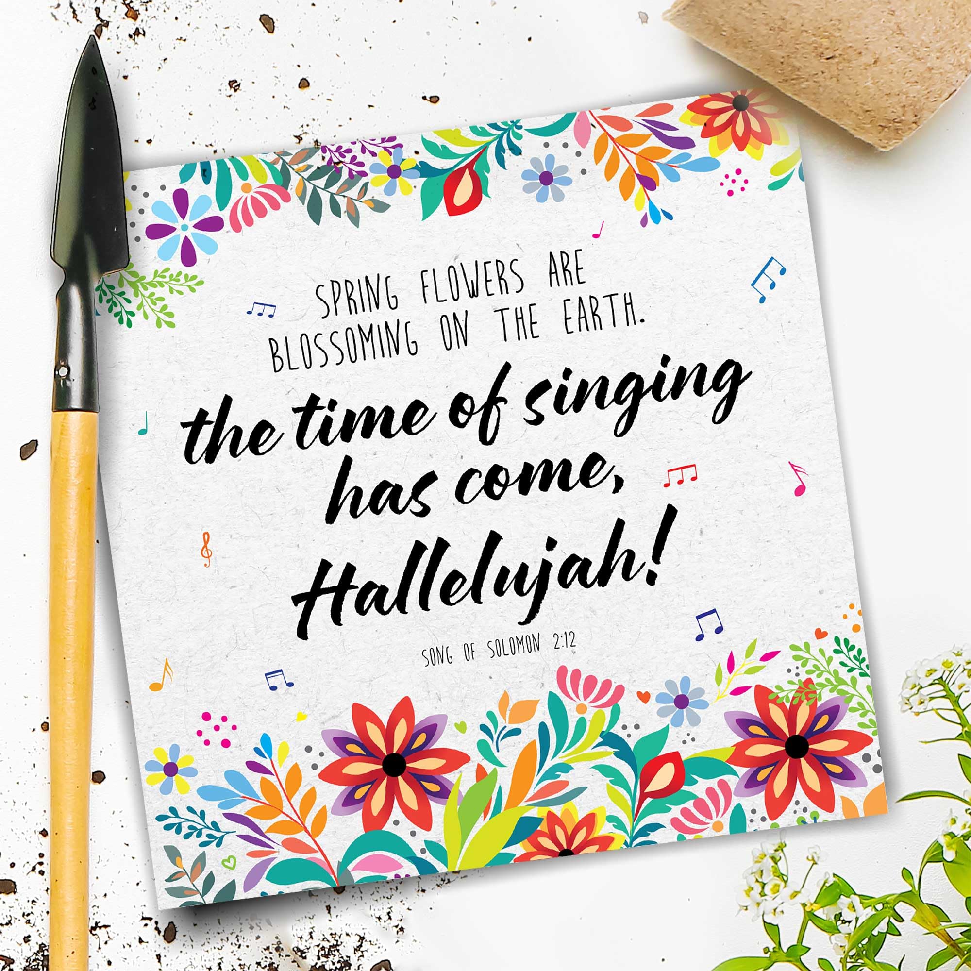 Seeded Christian Cards for all occasions, 4 Plantable Scripture Cards with Envelopes, blank inside, Eco-friendly & Biodegradable Just Cards Direct - Image 3