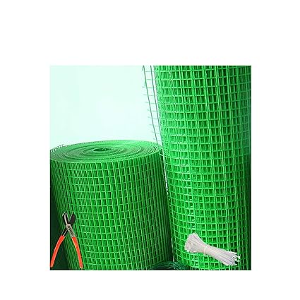 SAI PRASEEDA PVC Coated Weld Wire Garden Fencing Iron net with12MM Anti Bird 4feet/30feet Netting Uv Stablized with 6 Months Guarantee Free 1 Cutter,100 PVC Wire Tags