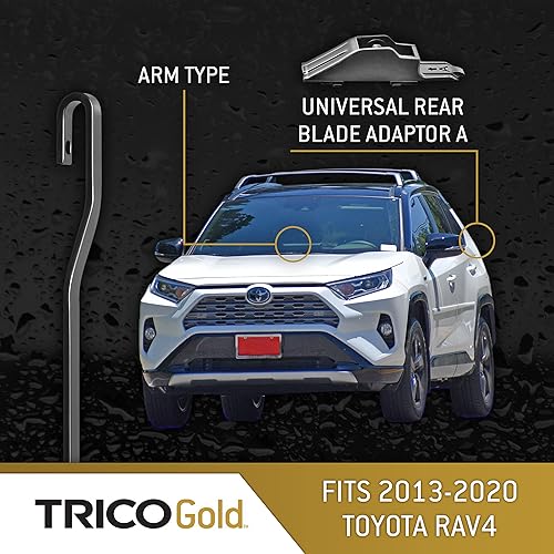Miniatura 3 de Trico Kit dorado de repuesto para limpiaparabrisas trasero para Toyota Rav4 2013-2020 incluye cuchillas de 26 pulgadas, 16 pulgadas y 10 pulgadas