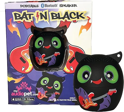 My Audio Pet Bat Mini altavoz inalámbrico Bluetooth Animal para niños de todas las edades - Verdadero estéreo inalámbrico - Tu sinfonía portátil