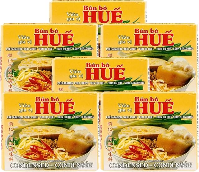 Bao Long Bun Bo Hue 75g (Pack of 6) - Soup Seasoning for Cooking Asian Food