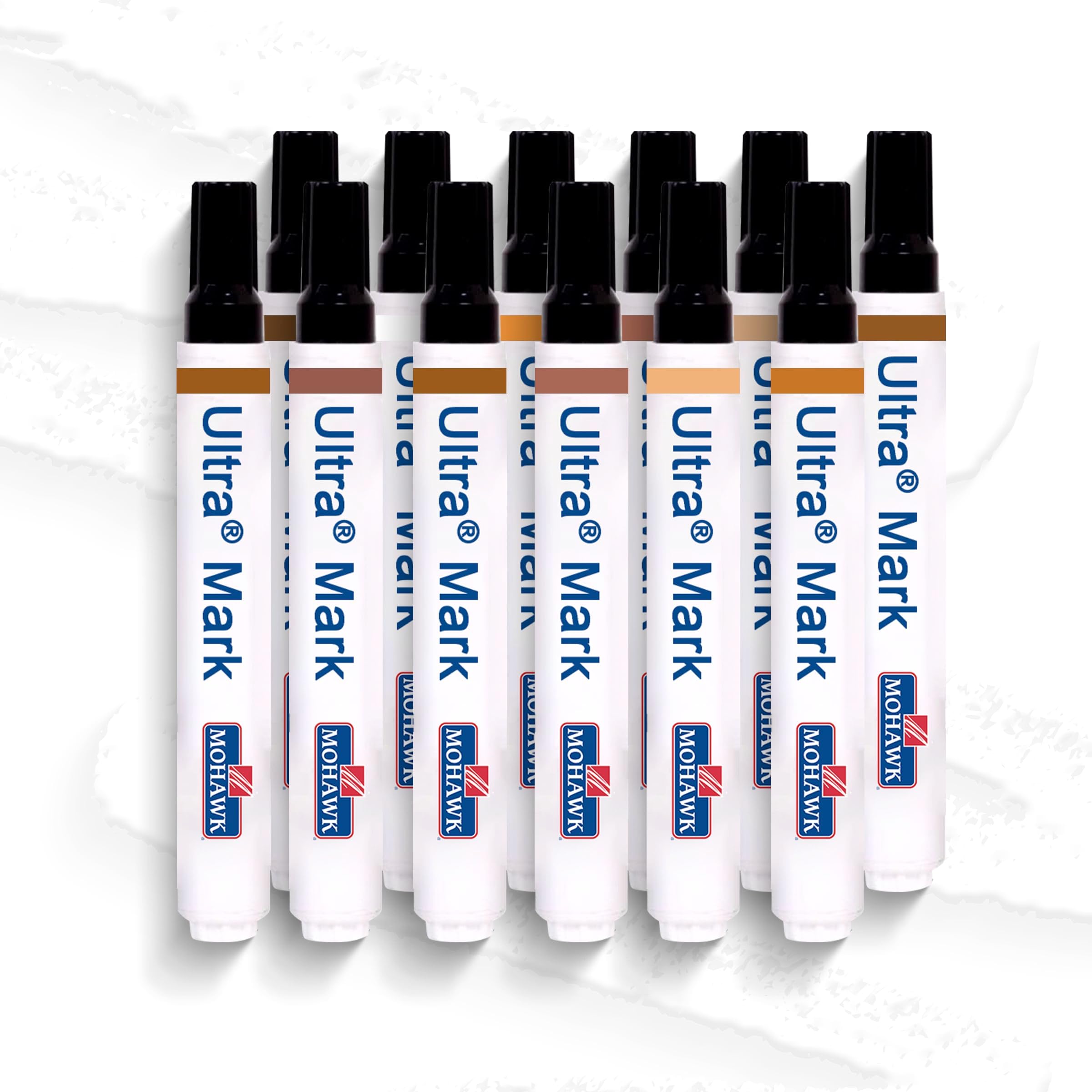 Mohawk Ultra Mark Wood Stain Touch Up Markers /12-Pk Standard Color Assortment
