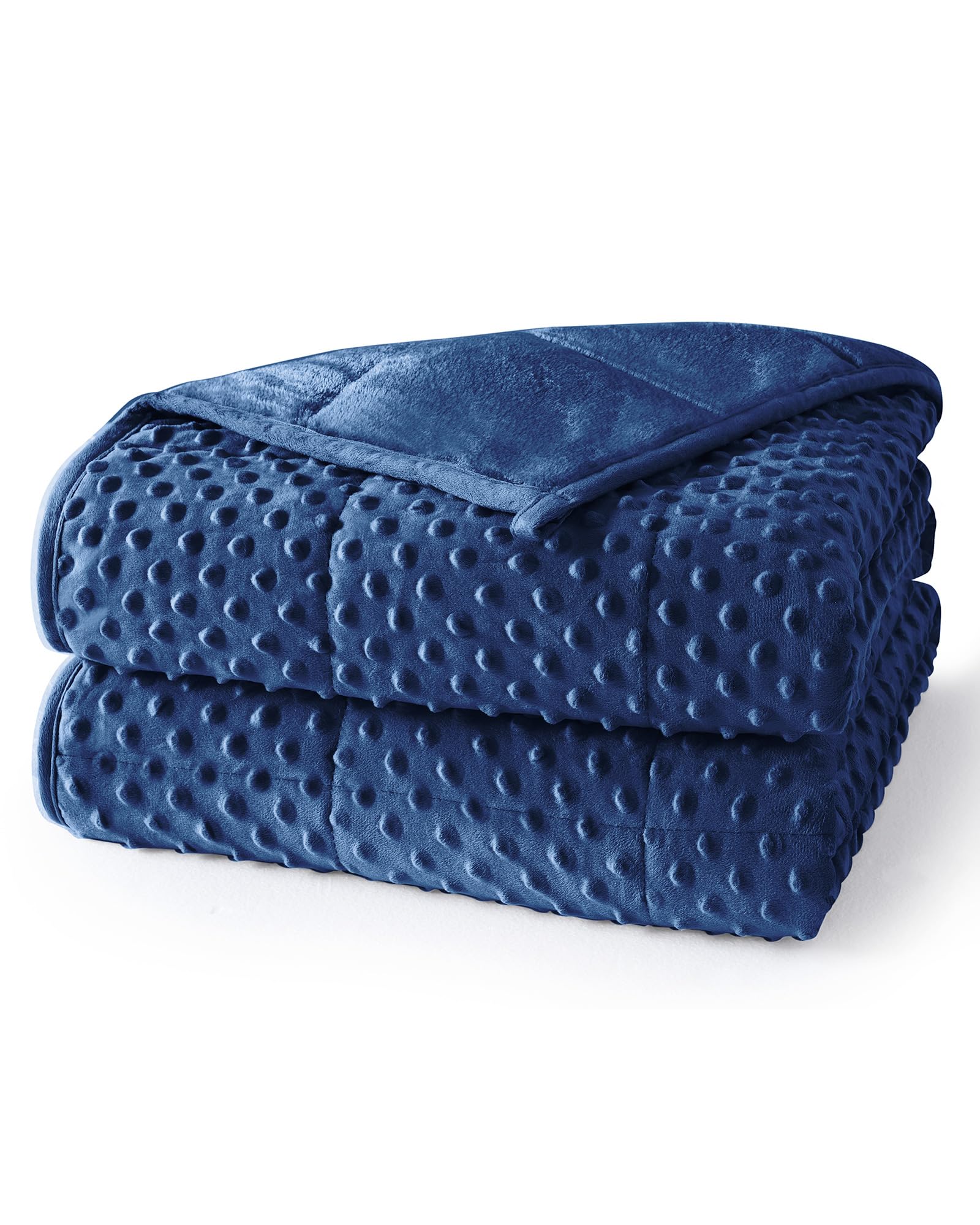 Ultra-Soft Weighted Blanket for Adults(15 lbs, 48” x 72” Full Size)