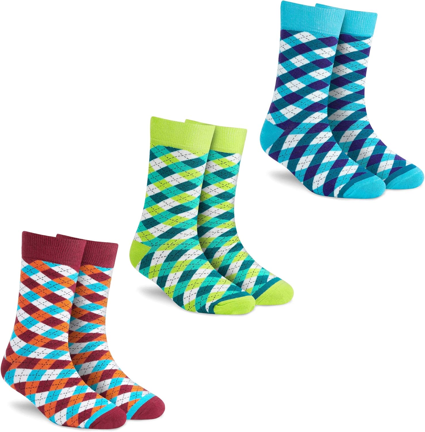 Mens Crazy Socks, Colorful Funky Design Novelty Funny Dress Patterned