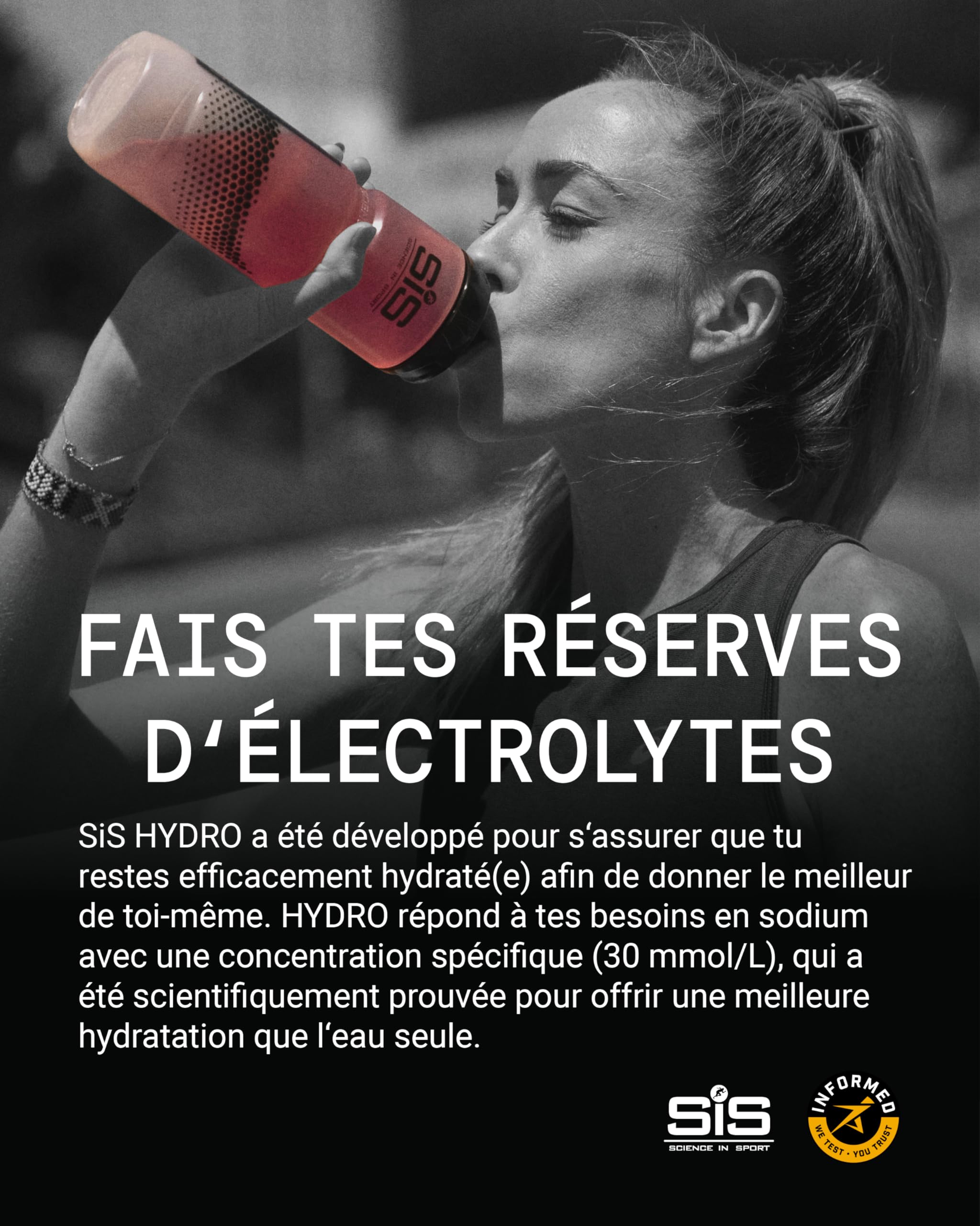 Science in Sport HYDRO Comprimés 3 x 20 pcs Fruits rouges - Comprimés électrolytes, vegan, comprimés effervescents pour équilibre électrolytique (emballage peut varier)