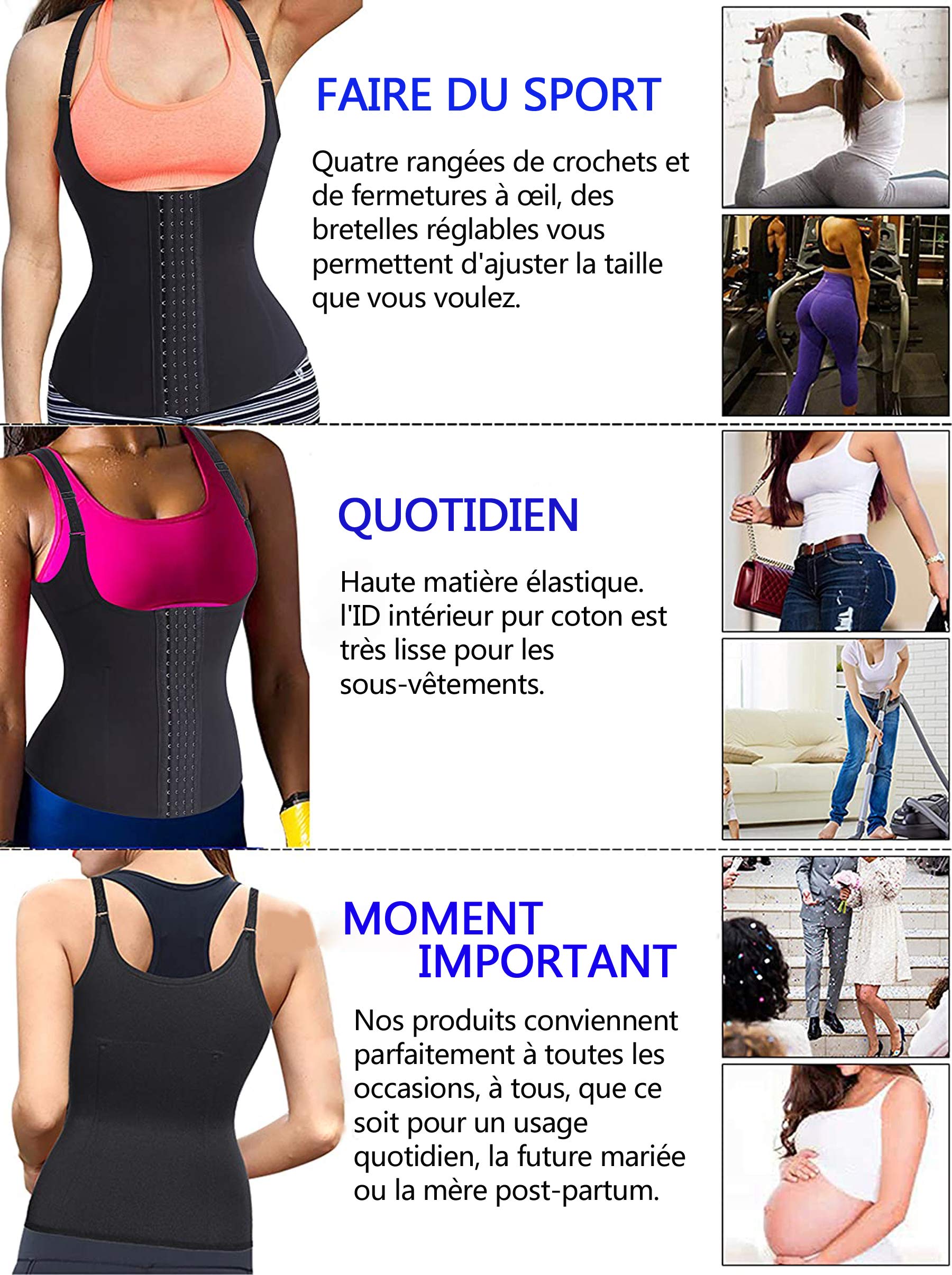 Femme Gaine Amincissante Ventre Plat Invisible Serre Taille Corset Minceur Body Sculptant Shapewear