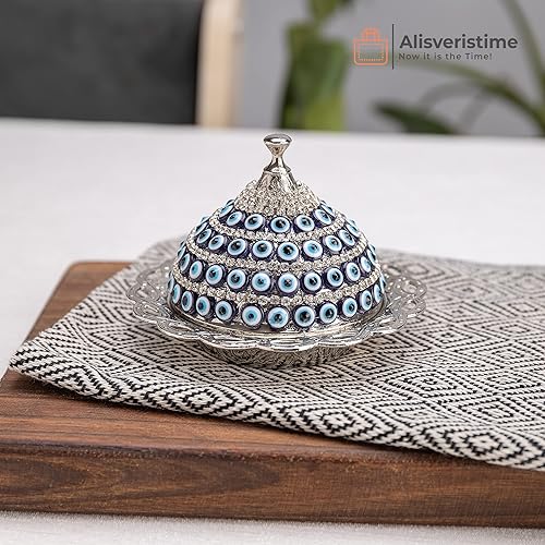 Miniatura 5 de Alisveristime Juego de tazas de café expreso hechas a mano con bandeja y azucarero (juego de 2) (plateado)