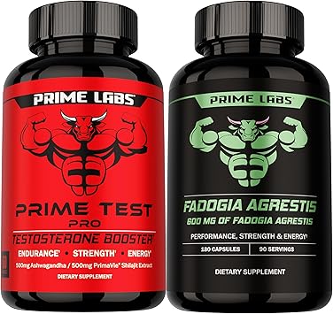 Prime Labs Prime Test Pro + Fadogia Agrestis Capsules