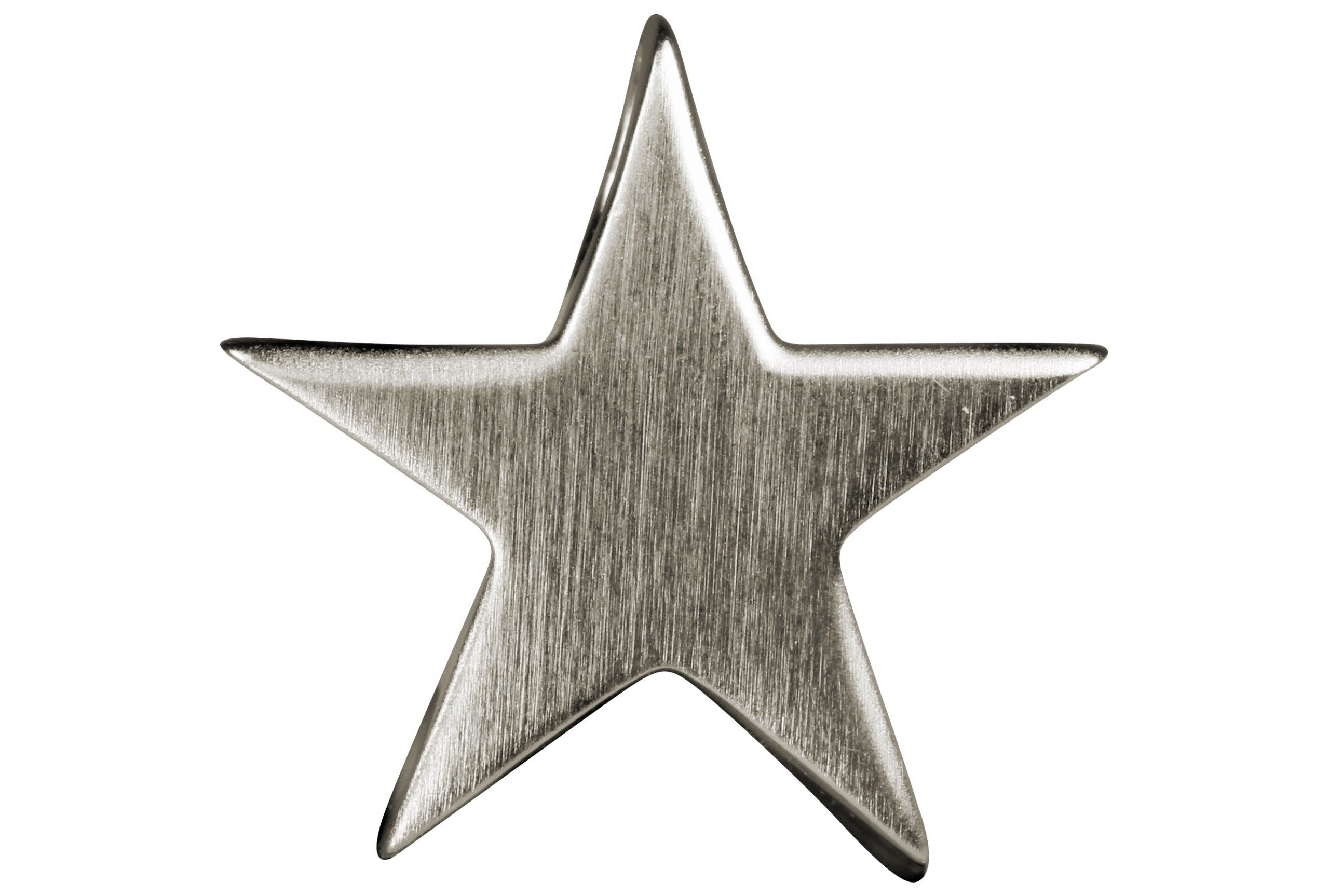 SILBERMOOS Damen Anhänger Stern Sternchen klein massiv matt glänzend 925 Sterling Silber Star