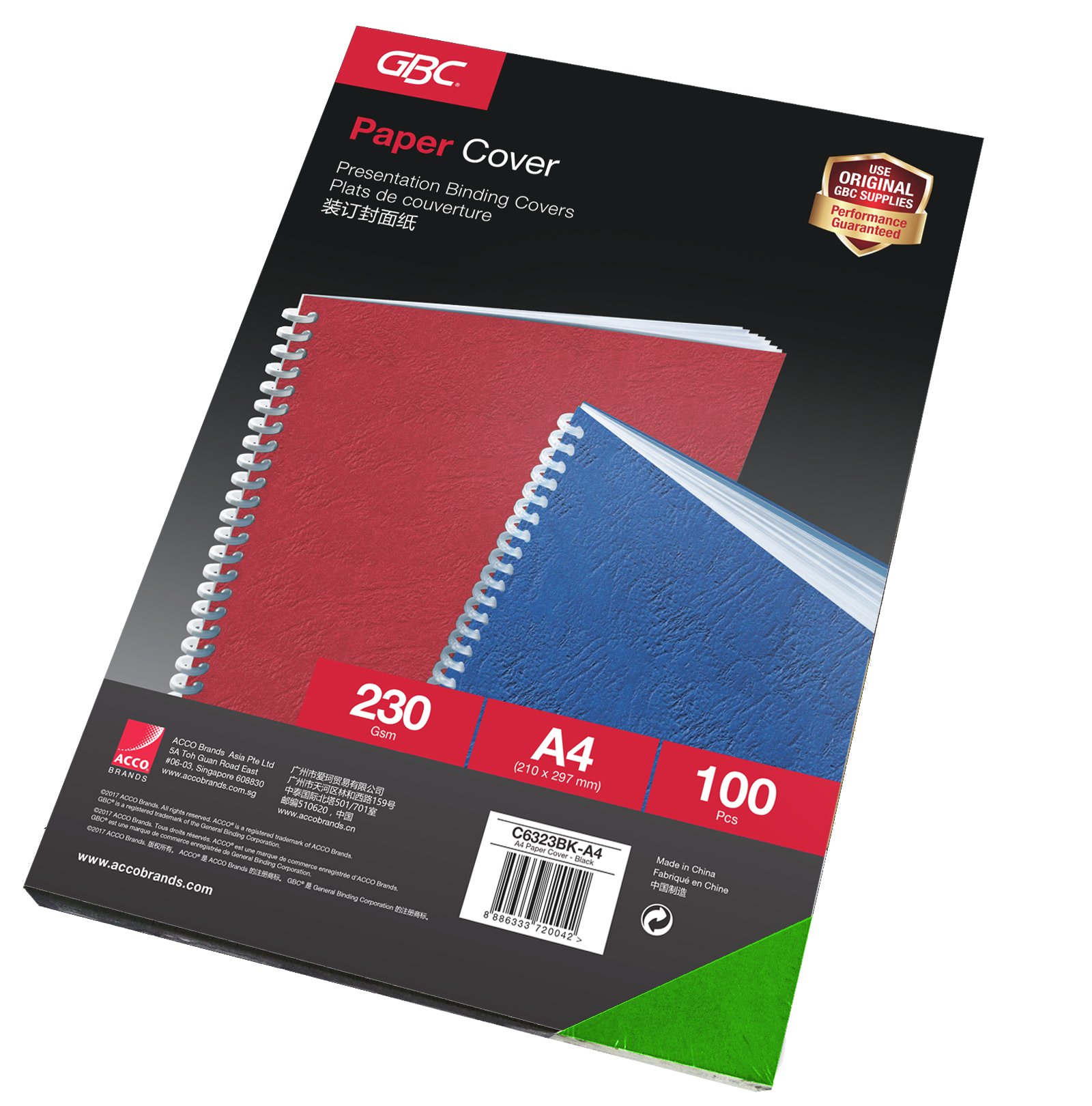 GBC Ibicover Binding Cover 63 Series 230GSM A4 Green (Pack of 100)
