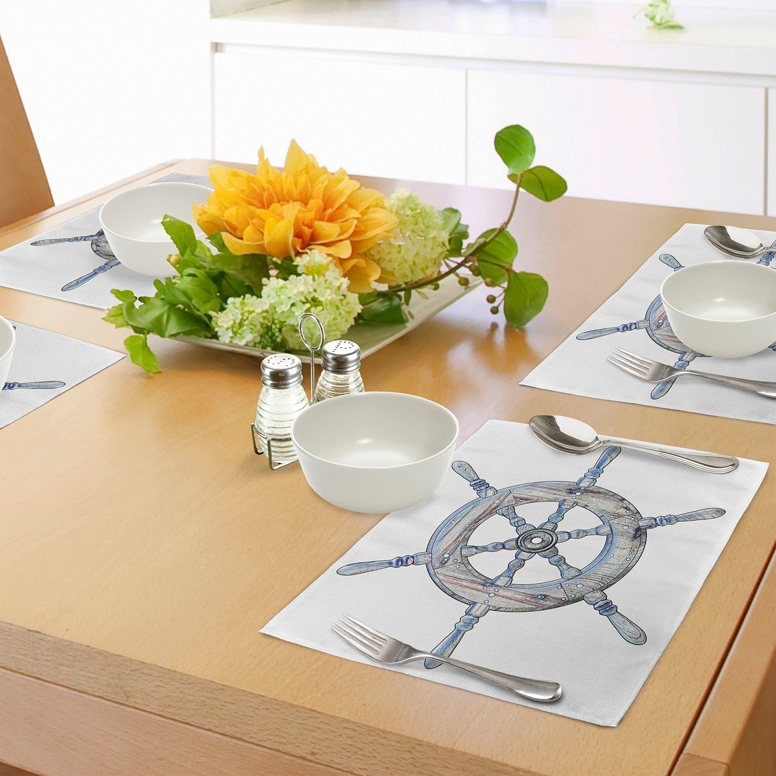 ABAKUHAUS Montagna Tovaglietta Americana Set di 4, Lago | FindTheDeal
