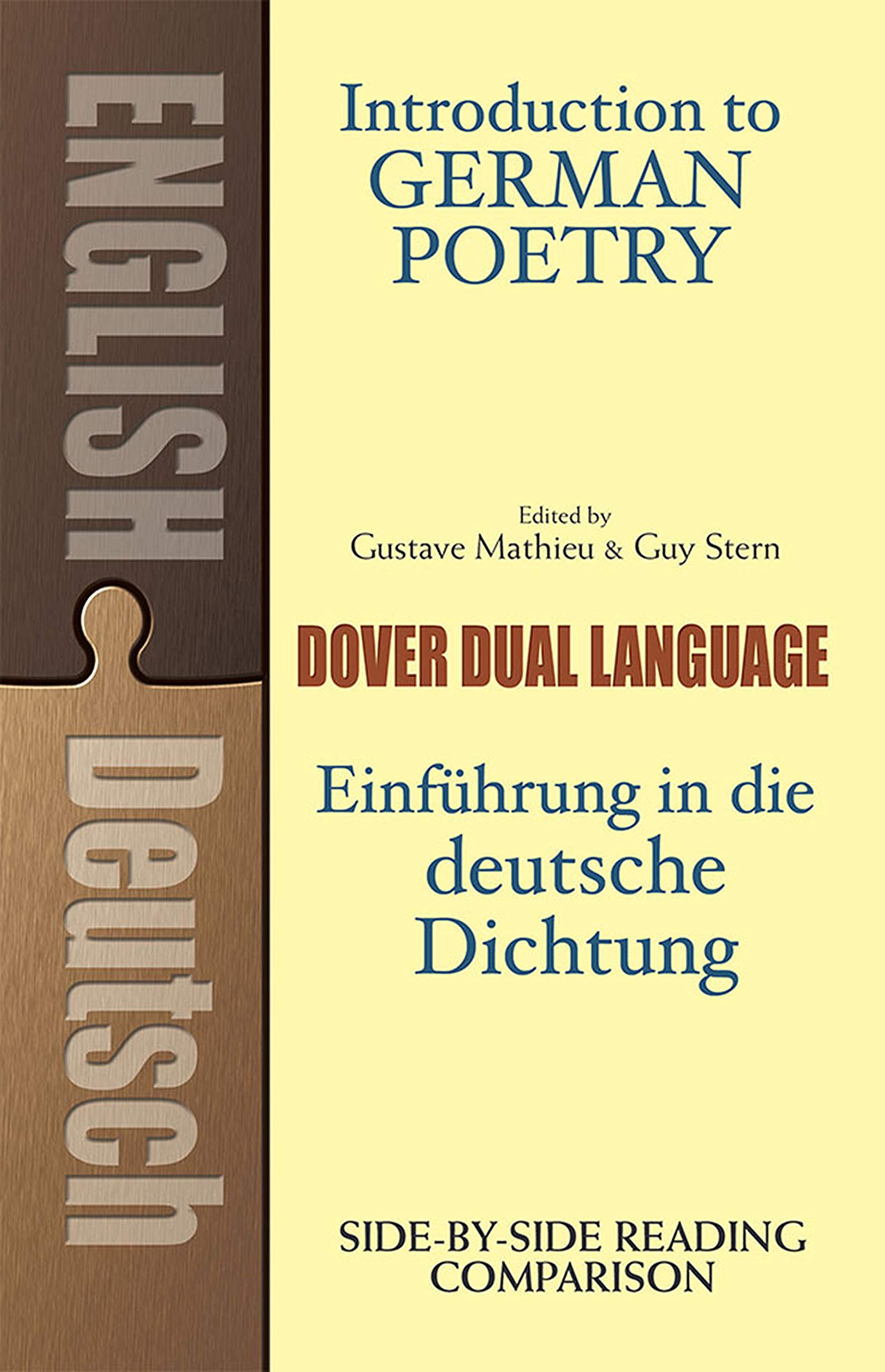 Introduction to German Poetry: A Dual-Language Book (Dover Dual Language German)