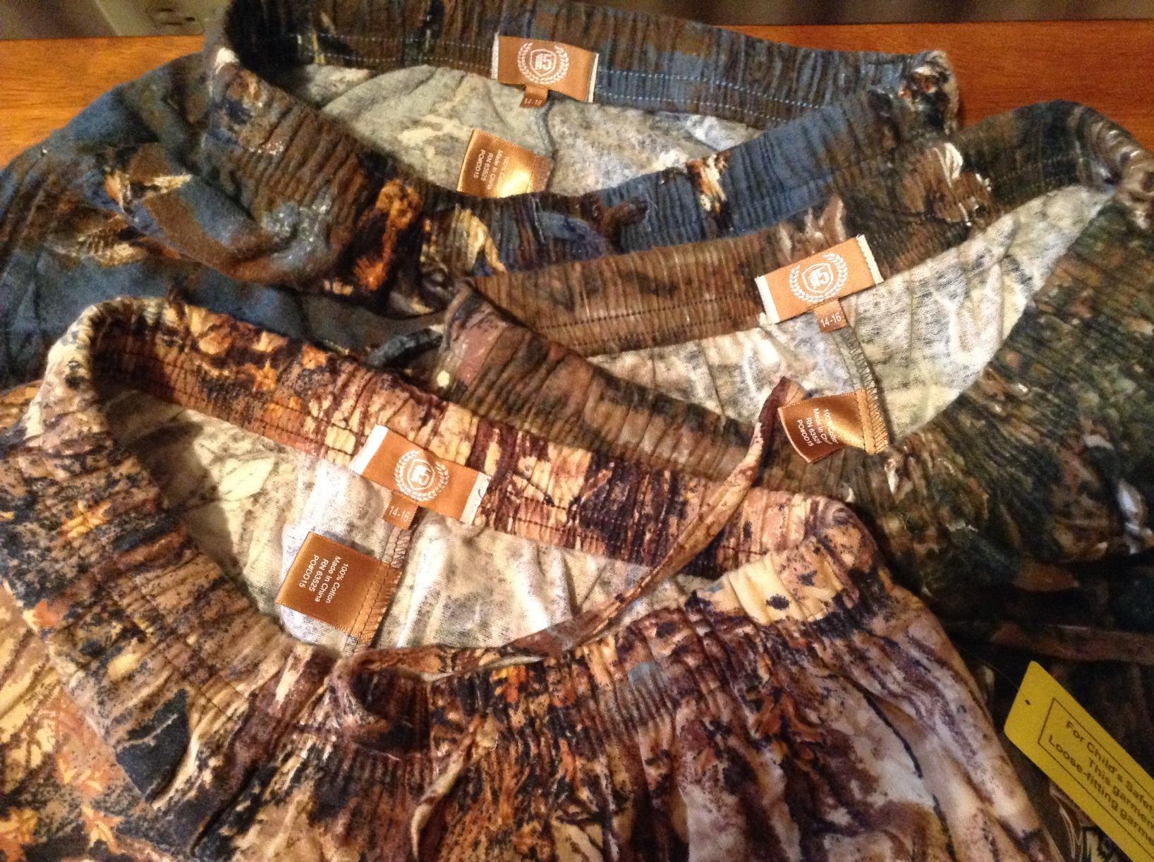 If these being 100% cotton is important to you, here are the colors to order.