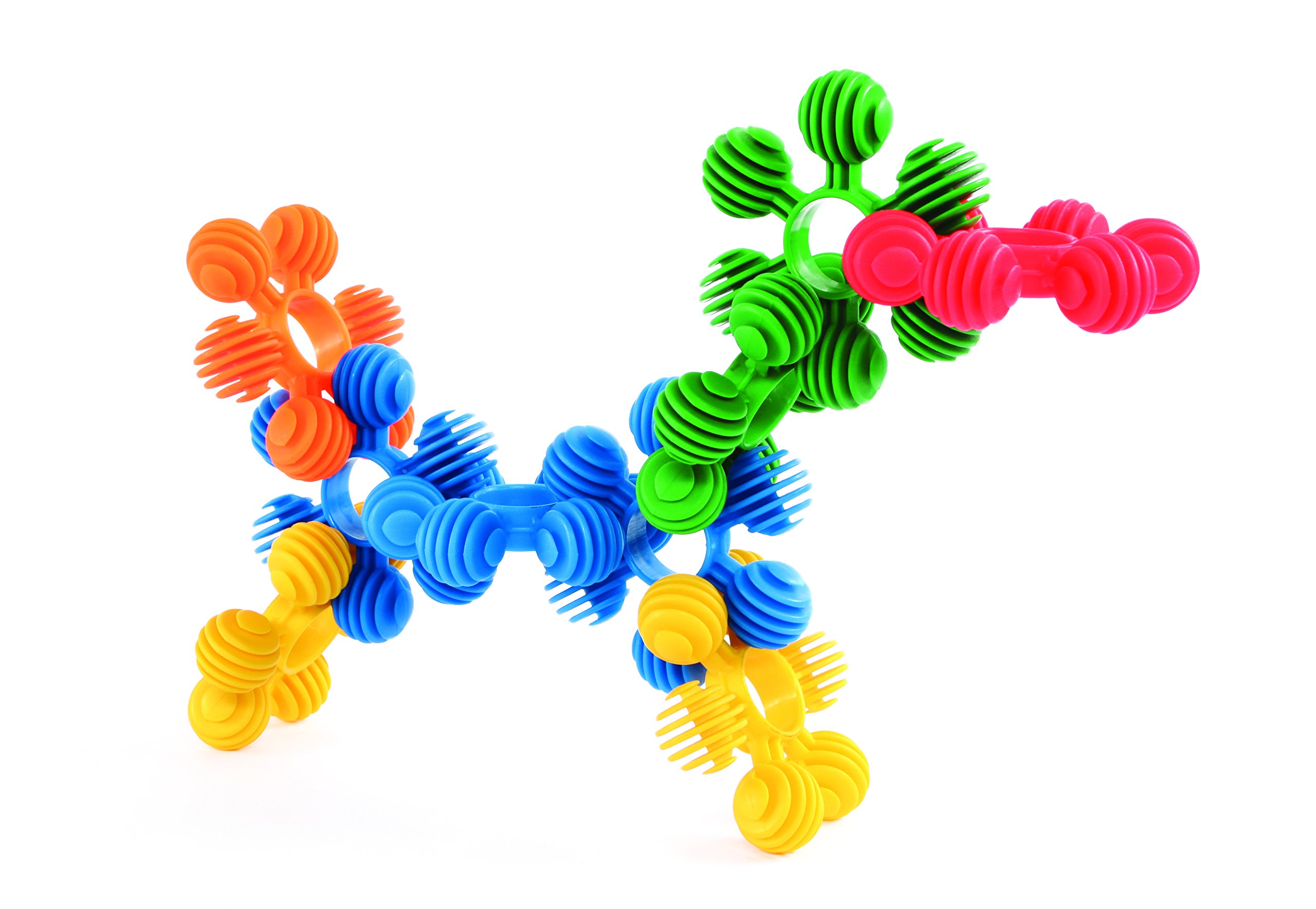 BSM Interstar-Tubo Rings Gioco di Costruzione Prima Infanzia, Colore 24 Pezzi, Norme, in 01024T