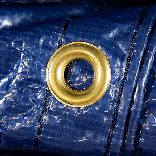 Miniatura 4 de ColourTree Funda protectora prémium para alberca para el invierno, color azul, de lona, extrarresistente e impermeable, resistente a los rayos UV