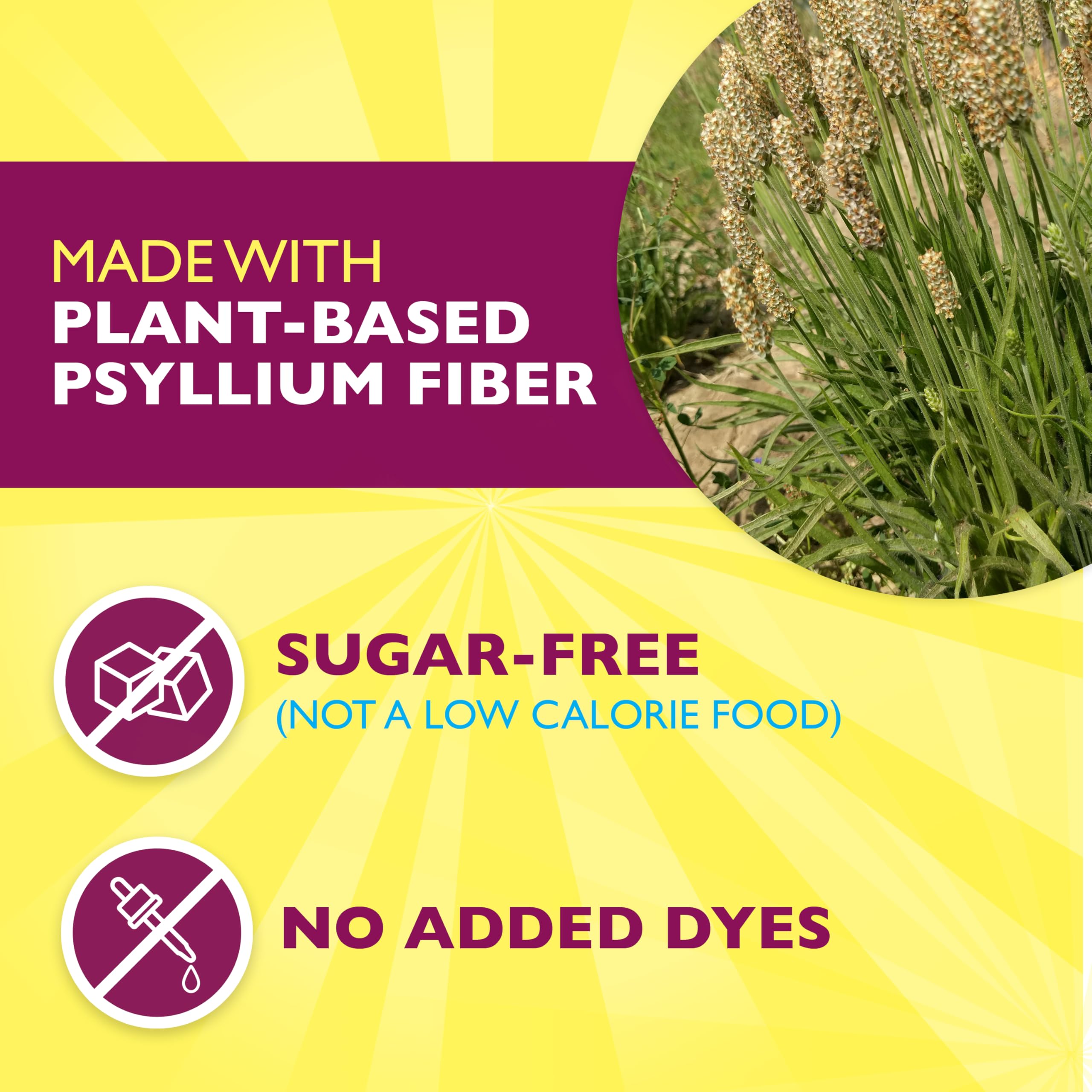 Metamucil 4in1 Lemonade Flavored Fiber Supplement Powder, Fiber Powder for Promote Digestive Health and Regularity*, Sugar-Free, Naturally Sourced Psyllium Fiber, 180 teaspoons — Amazon image 4