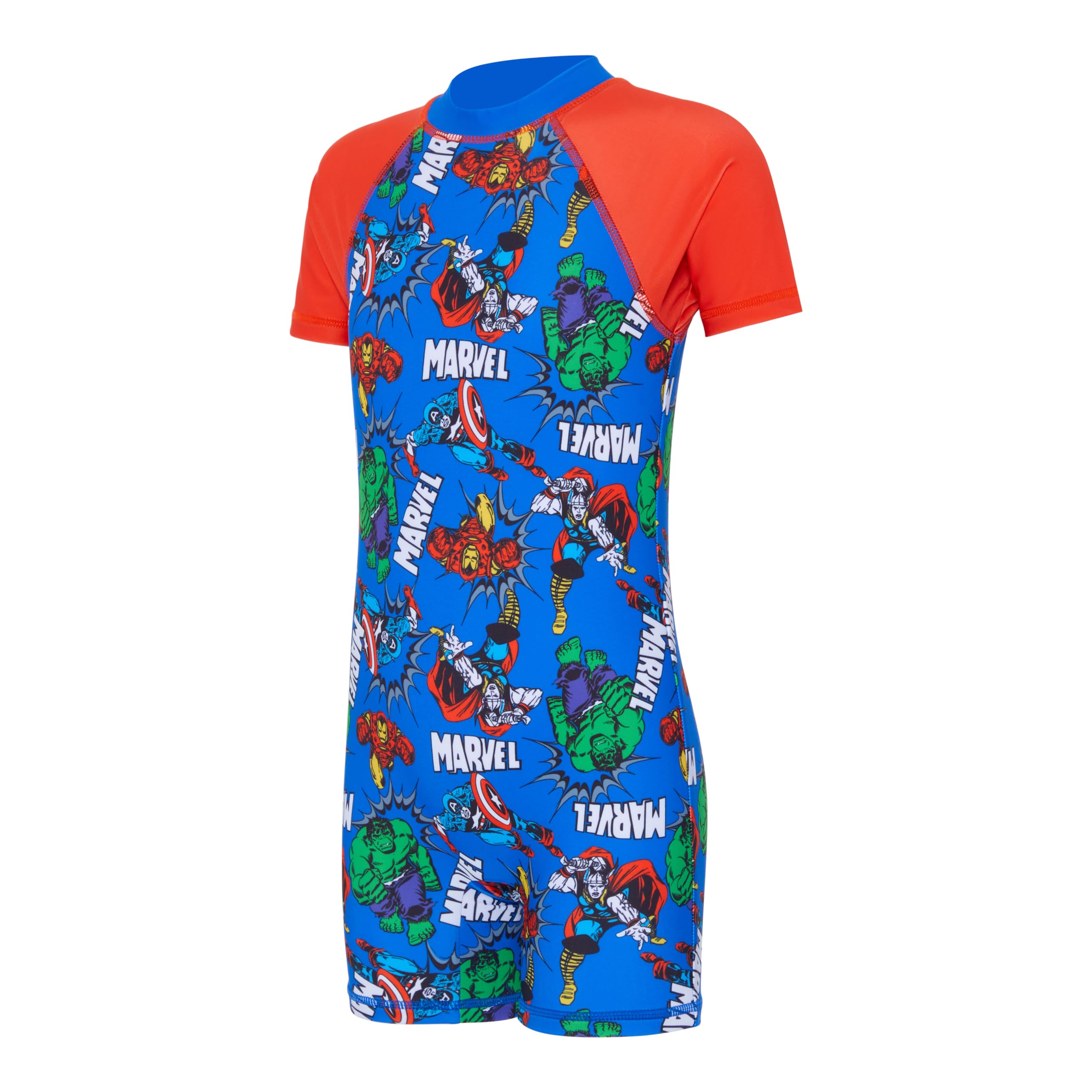 Marvel Traje de baño para niños de los Vengadores - Hulk, Iron Man, Capitán América & Thor