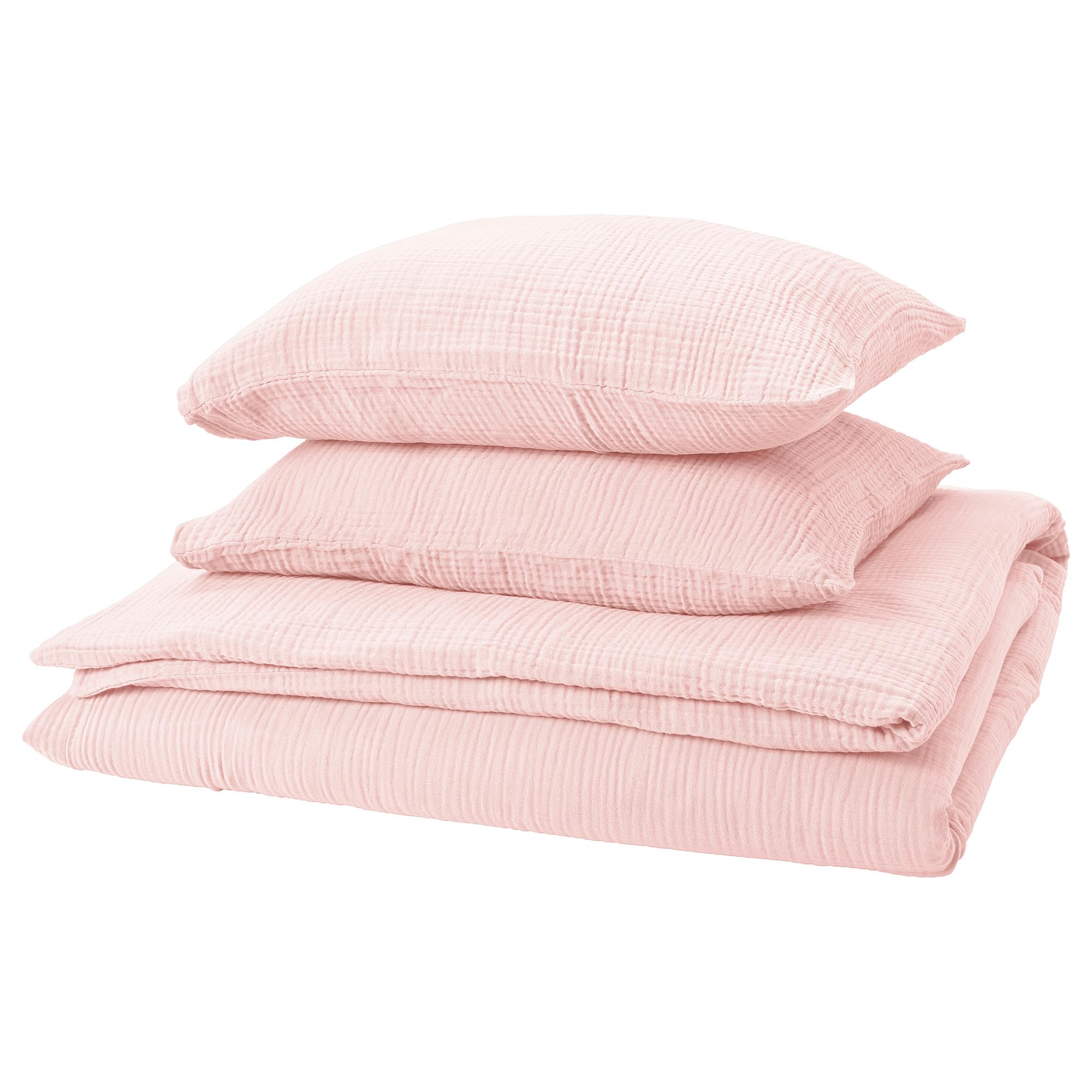 Housse de couette 240x220 rose pâle ProTuning SCHERSMIN lit 2 personnes
