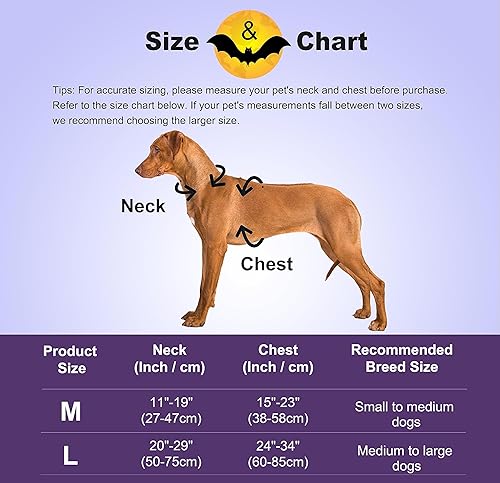 Miniatura 6 de Divertidos disfraces de ala de murciélago para perro, linda ropa peluda para mascotas para Halloween (ala de murciélago negro, talla L)