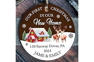 Personalized First Christmas in Our New Home Ornament