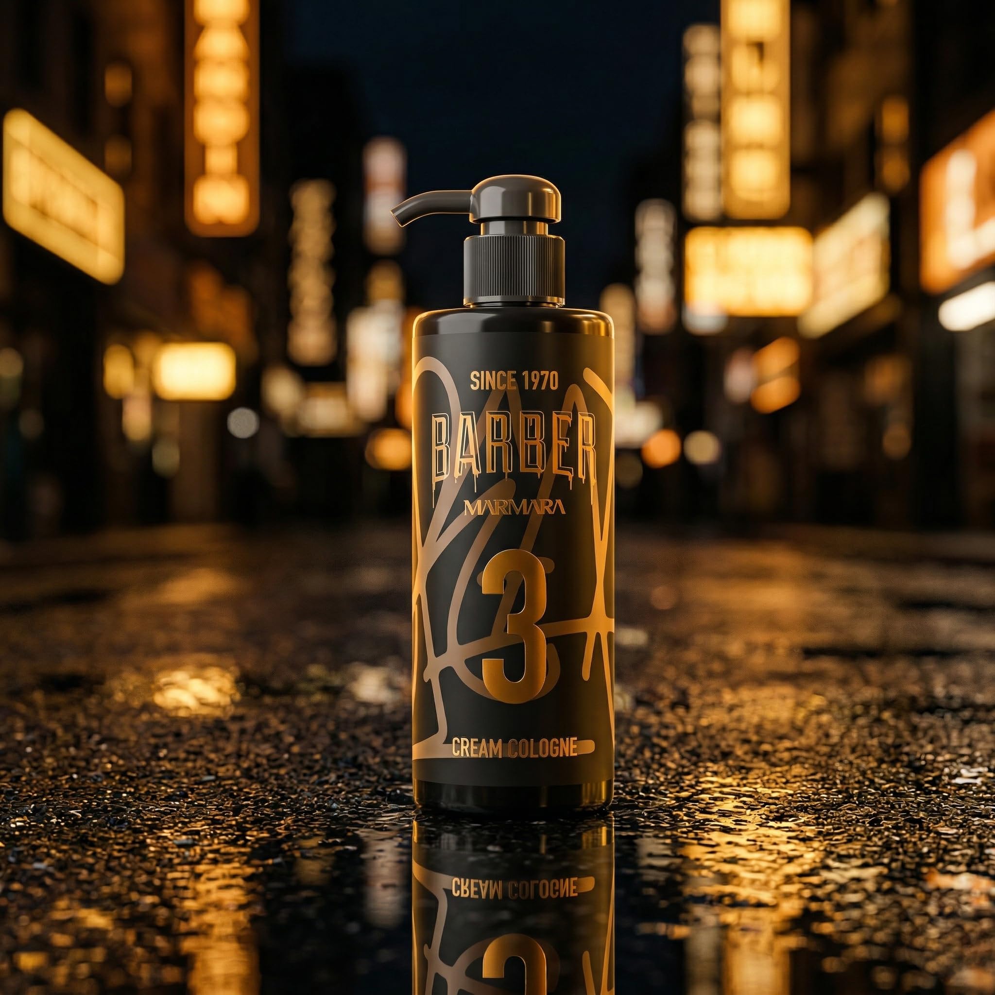 Barber Marmara Kremowa Woda Toaletowa No.3 Balsam Po Goleniu, Łagodzący i Nawilżający, Antyseptyczna Pielęgnacja, Męski Zapach, 400ml