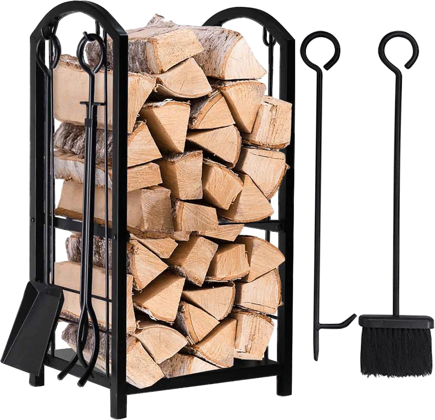 Buy Amagabeli Firewood Rack Fireplace Tool Rack Indoor Wood Holders