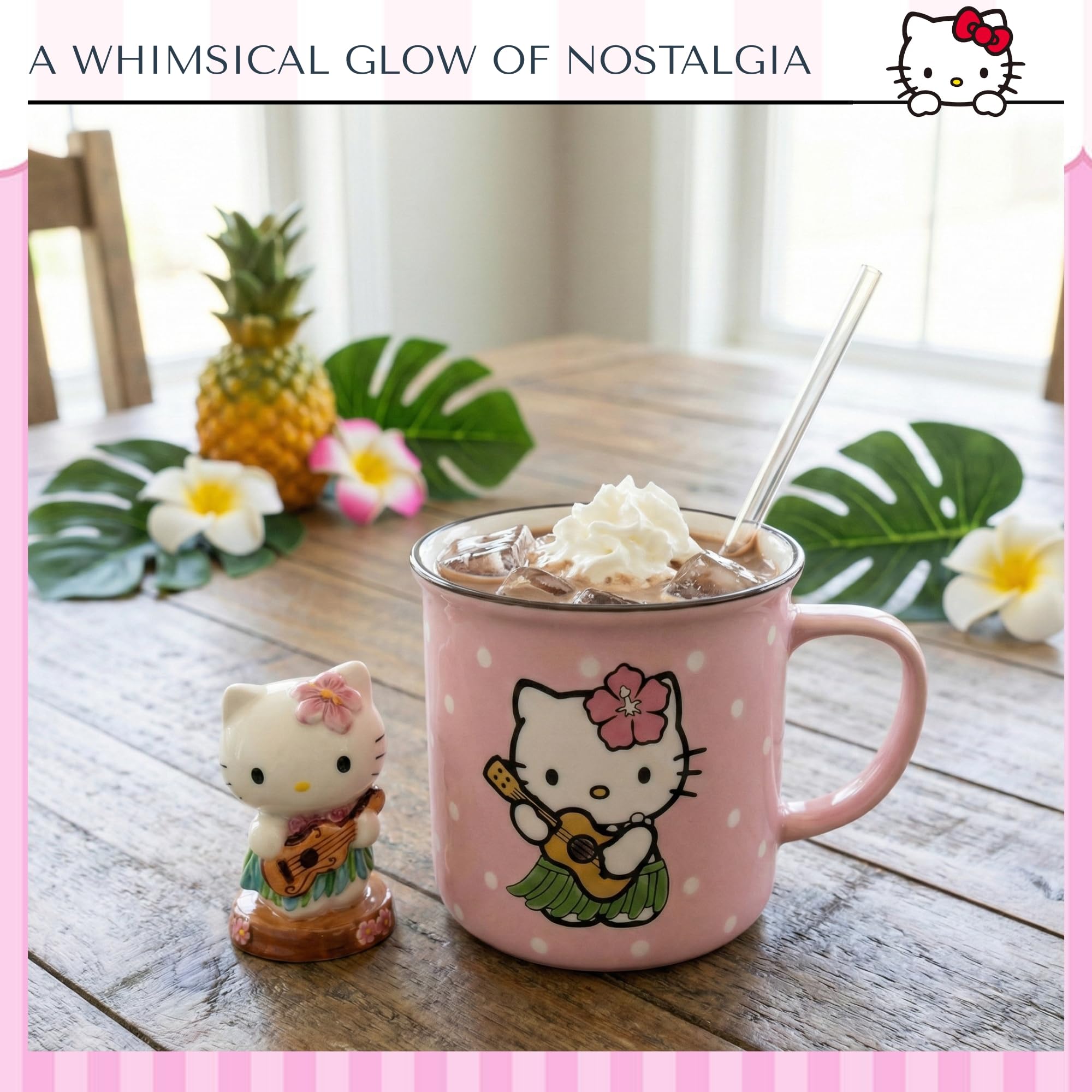 Amazon.com: Blue Sky Clayworks Hello Kitty Hula Mug & Figurine