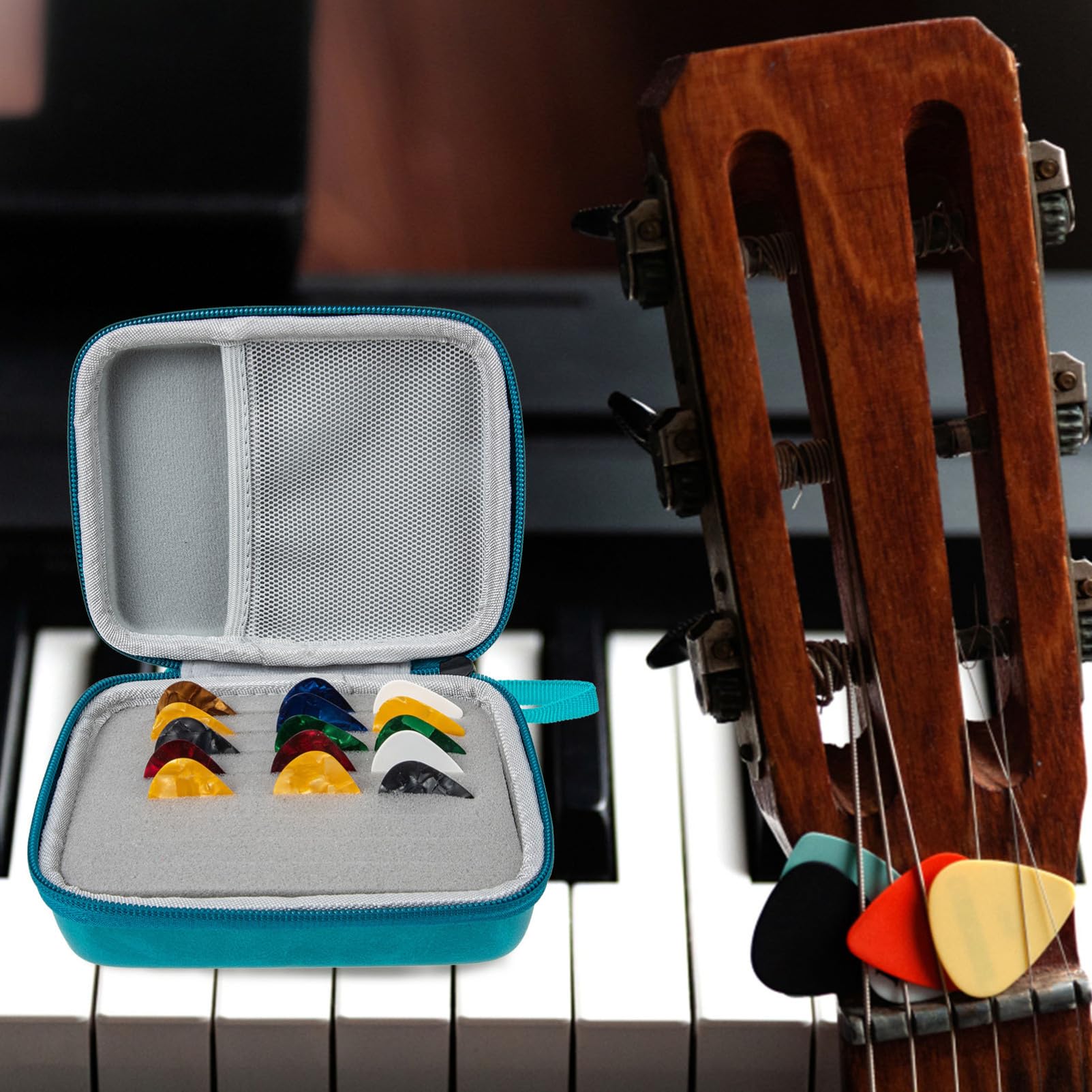 ifundom 3sets Plettri Per Chitarra Elettrica e Folk Con Custodia Picks Ergonomici Leggeri e Resistenti Colori Misti Accessori Per Musicisti Per Performance Musicali