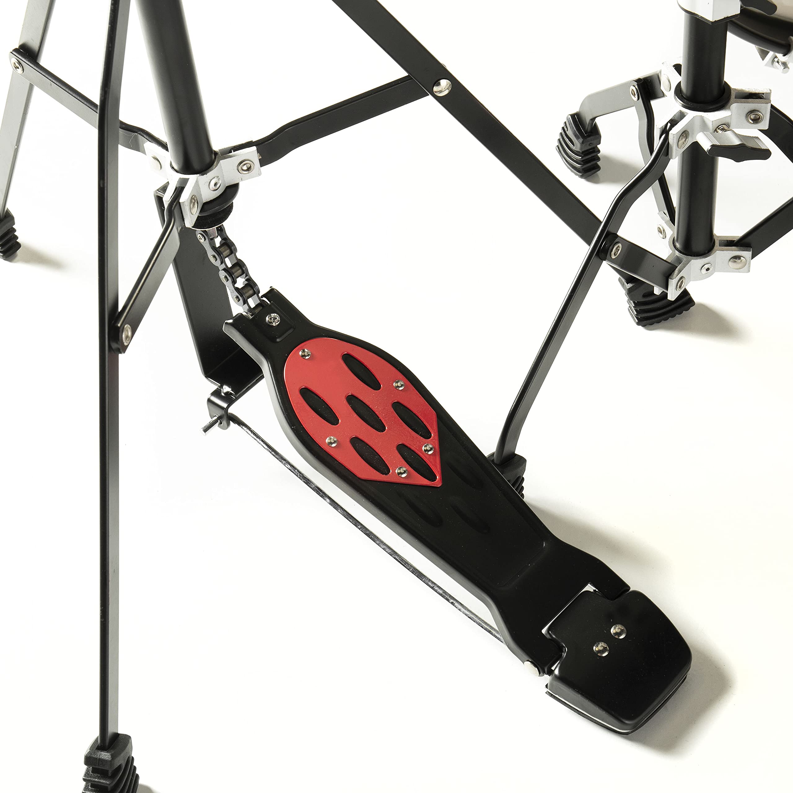 Fame FS22B First Step Rock Set, Piano Black, Komplettes Drum-Set, 22" BassDrum, Mischholz Kessel, Inklusive Hardware & Becken, Ideal für Anfänger und Schlagzeug-Einsteiger"