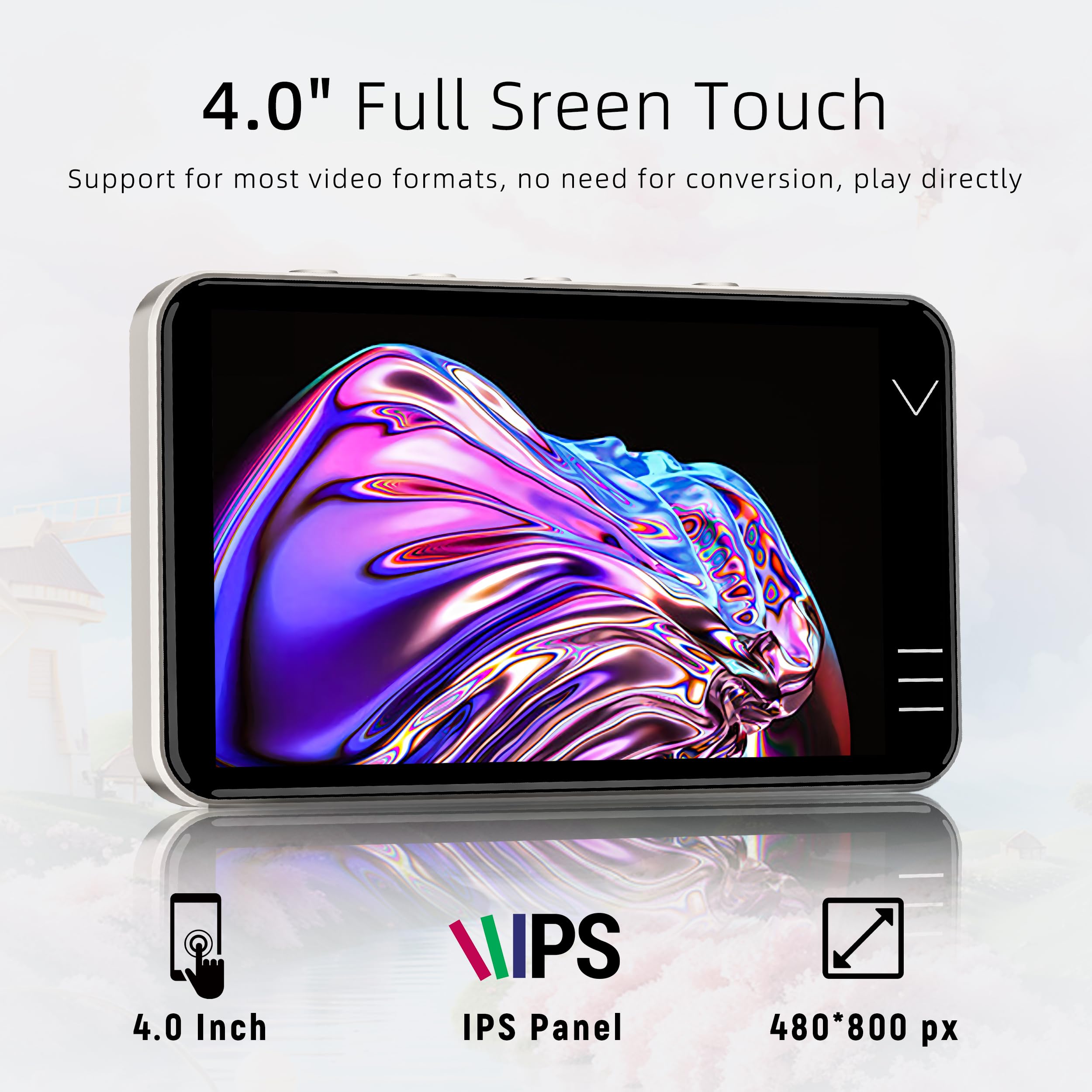 G7 MP3 Player with Spotify Camera, MP3 Player with Bluetooth and WiFi, Android Mp3 144GB MP4 Player with Speaker,Amazon Music, YouTube,Audible