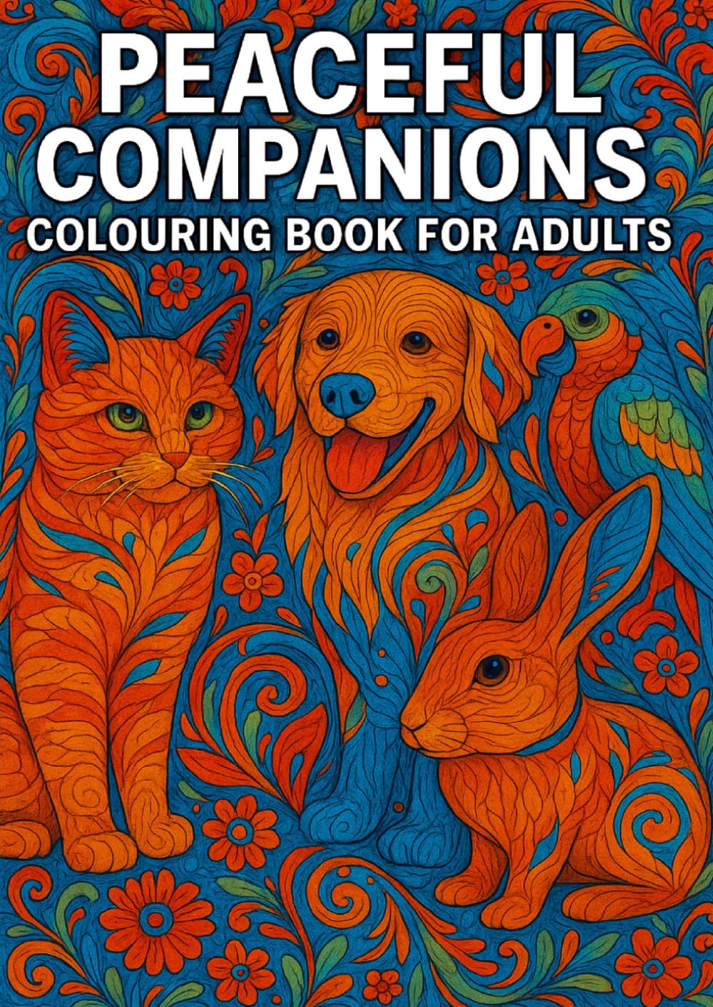 Peaceful Companions - Adult Colouring Book