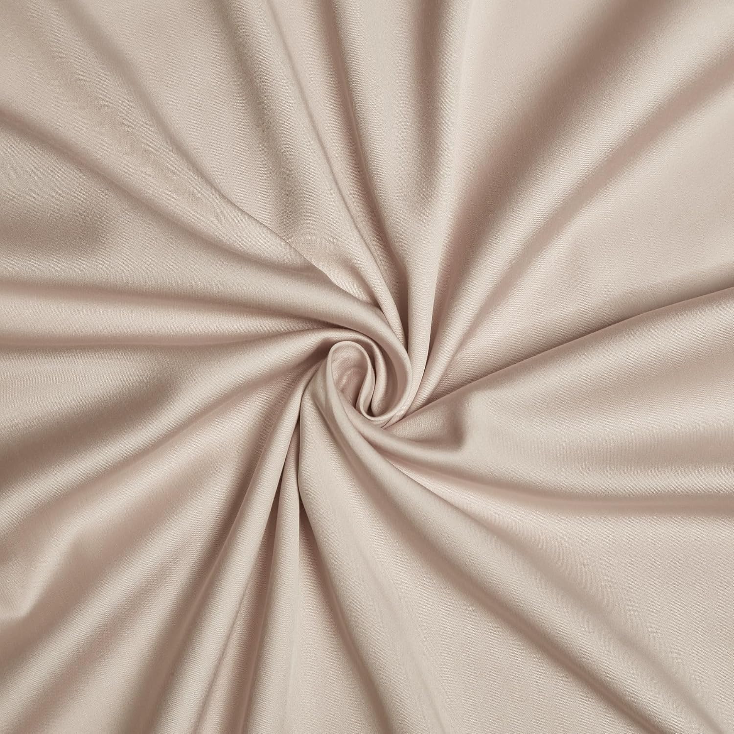 Luofanfei Housse de Couette 220x240 Beige Lyocell Bambou Parure de lit Unie 2 Personnes Soie Lisse Soyeux Brillant Adulte Uni Ensemble Literie avec Fermeture éclair et 65x65cm Taies d'oreiller