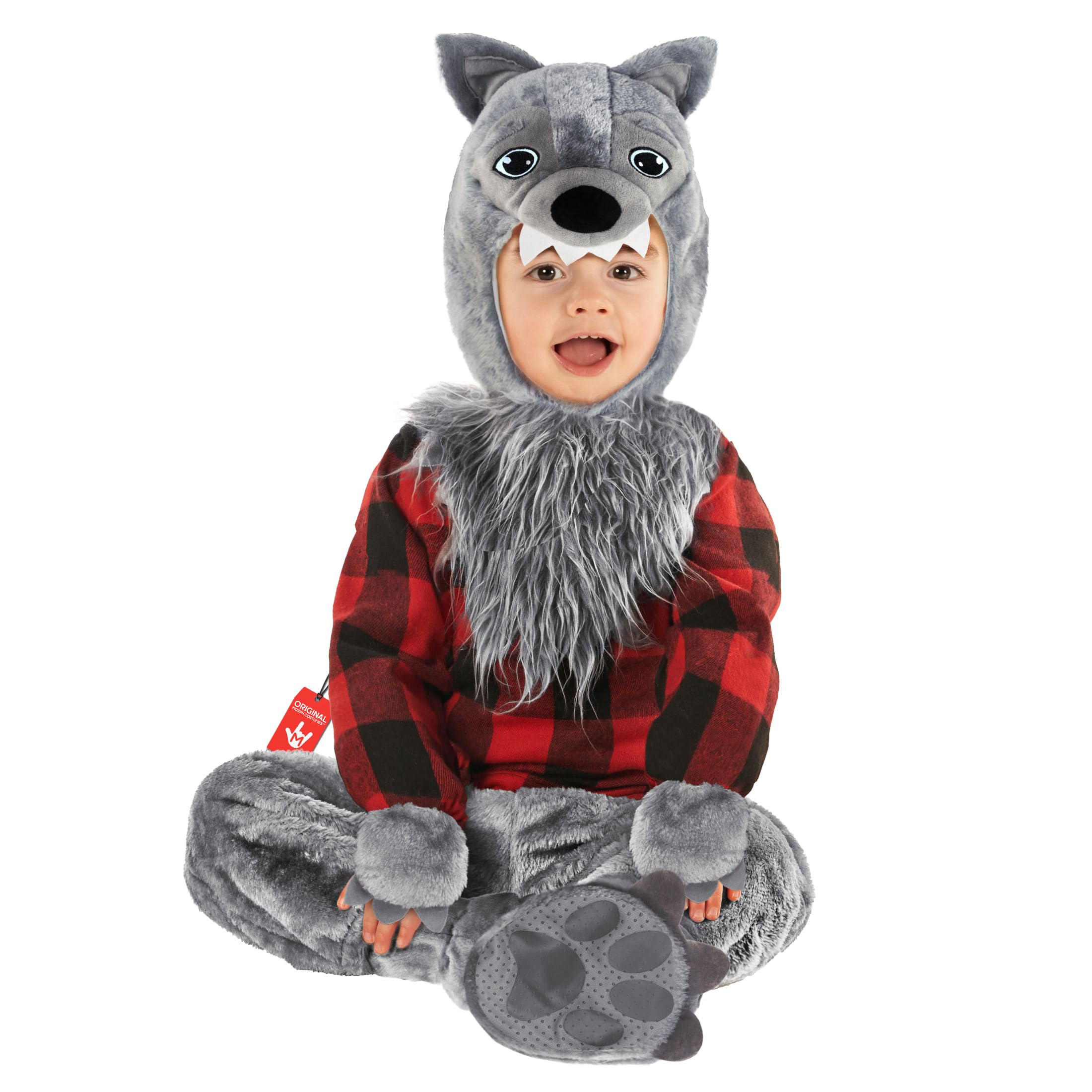 TOYCRUIS Costume Lupo Mannaro Bambino – Taglia 10/12 Anni, Include Camicia, Cappuccio E Guanti, Ideale Per Halloween