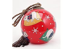 Le Bien Ornaments 2023: Handcrafted Inside Painted Glass Ornament