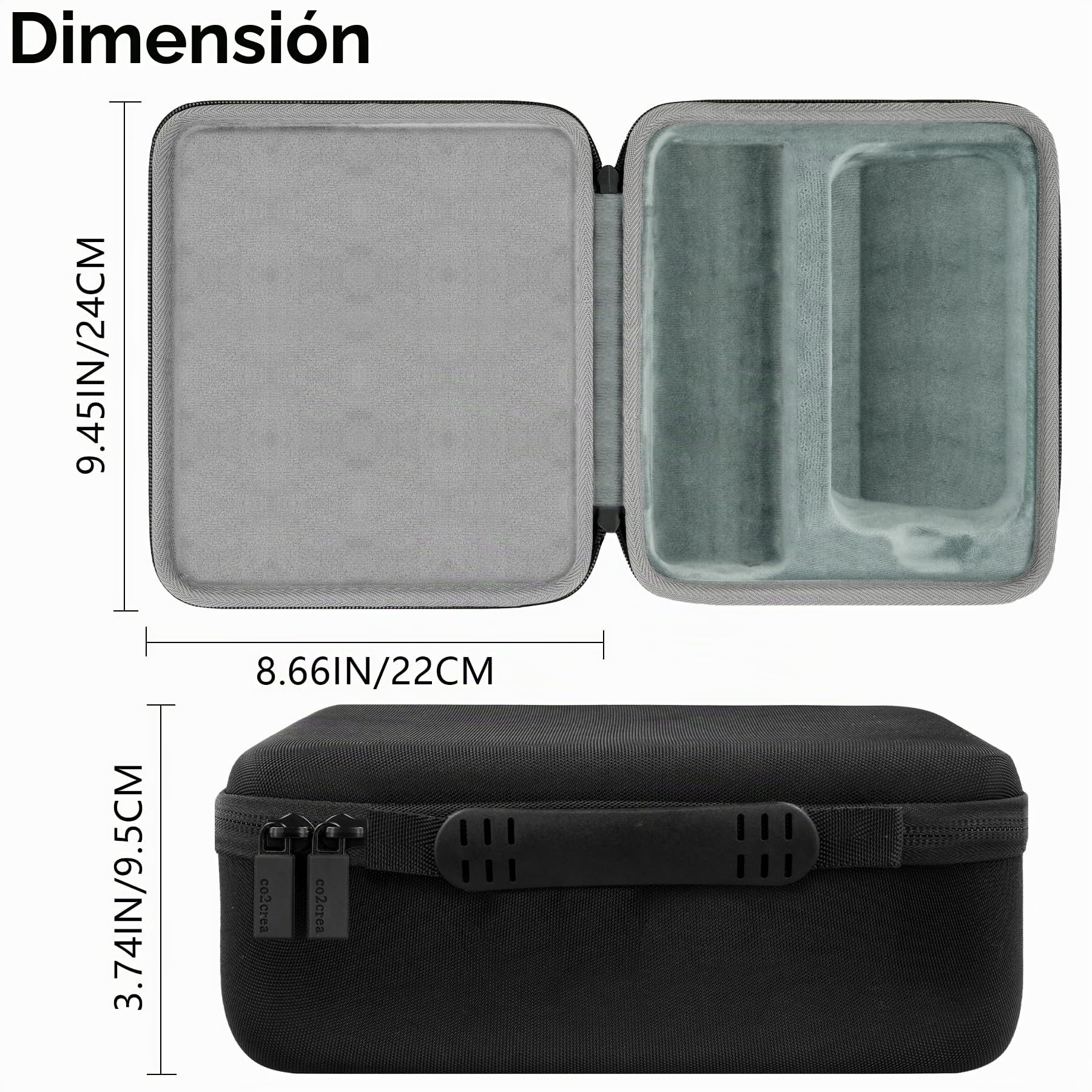 co2CREA Duro Viajar Caja Estuche Funda para Omron Tensiómetro X7 Smart(Funda Solo,Case Only)