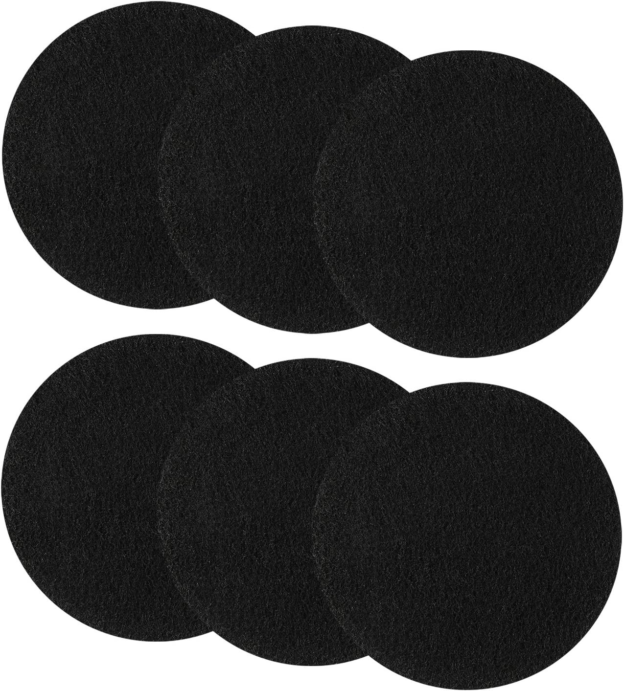 Resinta 6 filtros de compost para cocina, filtros de carbón activado para cocina, filtros de repuesto para contenedores de abono (6.25 pulgadas)