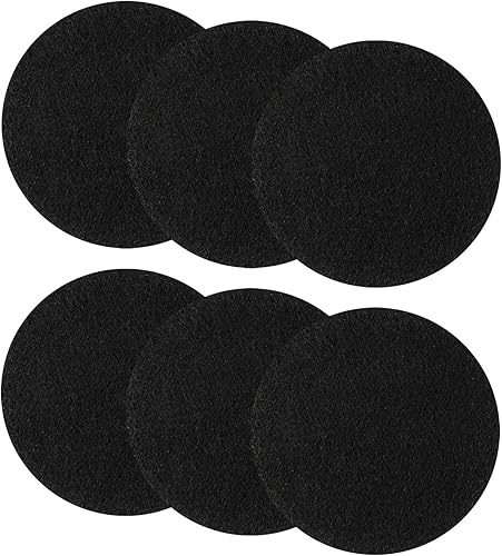 Resinta 6 filtros de compost para cocina, filtros de carbón activado para cocina, filtros de repuesto para contenedores de abono (6.25 pulgadas)