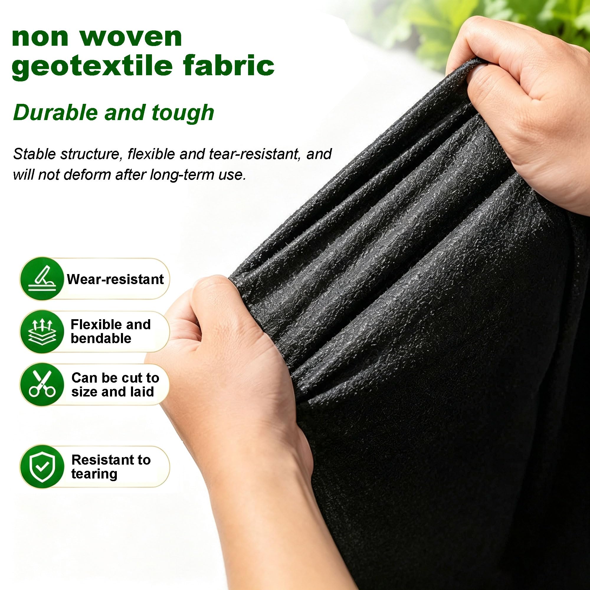 Membrana Geotextil No Tejida De 227 G/m²,Geotextil Drenaje | membrana geotextil no tejida para estabilización de vías de acceso, control de erosión, drenaje francés, base de carreteras y