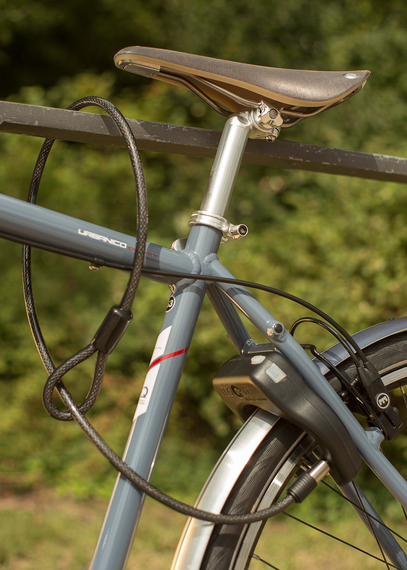 Rahmenschloss Fahrrad I Einsteckkabel mit Halterung