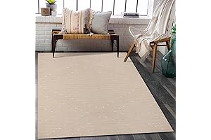 LIVEBOX Boho Area Rug 5x7 Khaki Moroccan rug